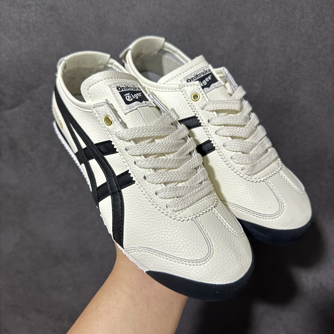 图片[6]-特价【GQ福利】Onitsuka Tiger鬼塚虎 Mexico 66 舒适百搭 经典复古 耐磨透气 低帮 休闲 跑步鞋 男女同款 鬼冢虎经典复古休闲鞋，复古鞋型永不过时。皮革拼翻毛皮鞋面质感出众，标志性撞色虎爪条纹极具辨识度，生胶大底轻便防滑。百搭低帮版型，轻松驾驭各类日常穿搭，是复古风穿搭不可缺少的单品。 尺码：36 37 37.5 38 39 39.5 40 40.5 41 42 42.5 43.5 44 45 货号：TH2J4L-0142-选品中心
