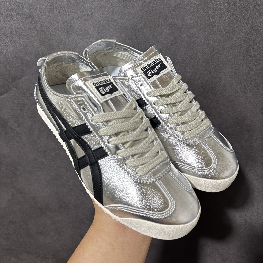 图片[2]-特价【GQ福利】Onitsuka Tiger鬼塚虎 Mexico 66 舒适百搭 经典复古 耐磨透气 低帮 休闲 跑步鞋 男女同款 鬼冢虎经典复古休闲鞋，复古鞋型永不过时。皮革拼翻毛皮鞋面质感出众，标志性撞色虎爪条纹极具辨识度，生胶大底轻便防滑。百搭低帮版型，轻松驾驭各类日常穿搭，是复古风穿搭不可缺少的单品。 尺码：36 37 37.5 38 39 39.5 40 40.5 41 42 42.5 43.5 44 45 货号：TH2J4L-0142-选品中心