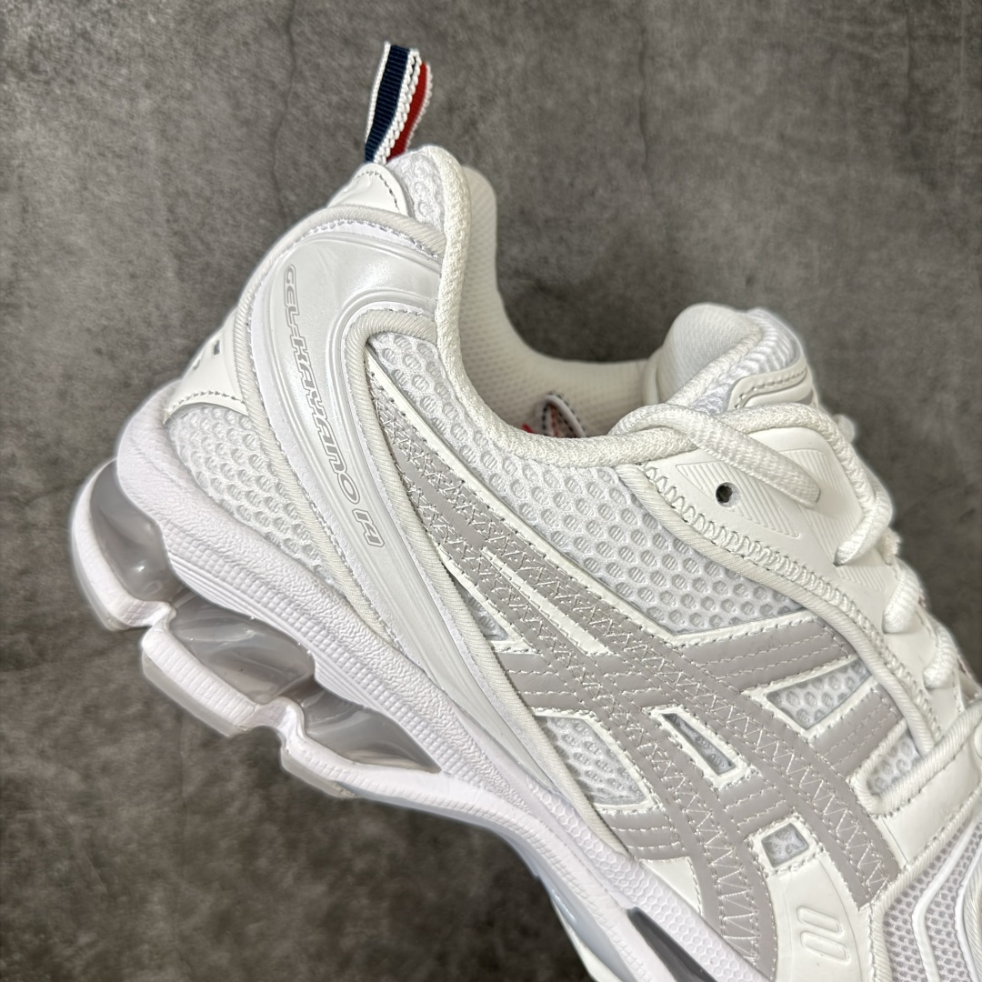 图片[7]-【Zok版本】TB x Kayano 14 联名 ASICS x Thom Browne x GEL-KAYANO 14 亚瑟士系列复古舒适织物合成革减震防滑耐磨低帮休闲跑步鞋 私人订单 顶级版本 原版采购1比1开发 配件齐 原装纸板楦头 独家私模五层组合大底 原厂定制缓震硅胶加持 原盒原配 官方四联吊牌 一比一同步原鞋工艺和用料 鞋面原厂“三明治”多层网布 区别其他同价版本 鞋垫采用原厂OrthoLite欧索莱材质 非普通海玻璃鞋垫 后跟一样采用了GEL缓震胶 整体系列设计非常的科技感 锻炼跑步的同时让你一样时尚百搭 尺码：36 37 37.5 38 39 39.5 40 40.5 41.5 42 42.5 43.5 44 44.5 45 46.5 47-选品中心