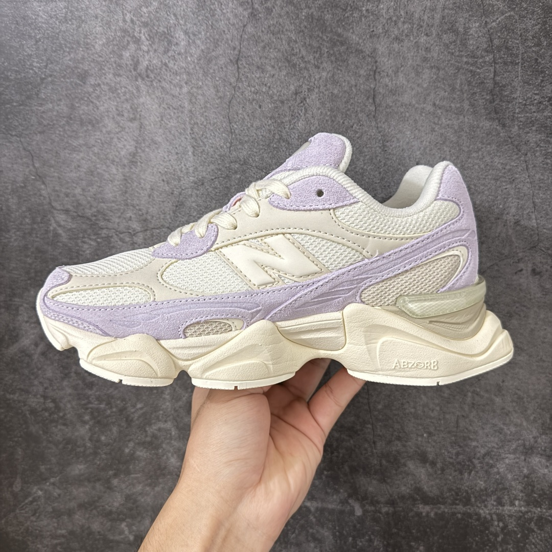 图片[2]-【纯原版】 New Balance NB9060 联名款 复古休闲运动慢跑鞋 U90607O1 全套原楦原纸板原厂数据开发 进口三明治网面 原装进口翻毛皮料正确绒感卡色 正确中底拉帮中底网布细节 原厂标裁 带紫光防伪 定制后跟透明水晶模块 冲裁组合 大底贴合程度胶水上色把控完美 整洁度挑战全网艺术家 多道序QC把关品质完善 匠心打造 耗时两个月开发完成 工艺极其复杂难度可想而知 新开独立私模大底 全网唯一正确六层组合大底 高端零售专供产物 尺码：36-46.5-选品中心