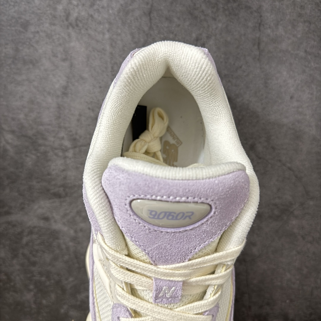 图片[8]-【纯原版】 New Balance NB9060 联名款 复古休闲运动慢跑鞋 U90607O1 全套原楦原纸板原厂数据开发 进口三明治网面 原装进口翻毛皮料正确绒感卡色 正确中底拉帮中底网布细节 原厂标裁 带紫光防伪 定制后跟透明水晶模块 冲裁组合 大底贴合程度胶水上色把控完美 整洁度挑战全网艺术家 多道序QC把关品质完善 匠心打造 耗时两个月开发完成 工艺极其复杂难度可想而知 新开独立私模大底 全网唯一正确六层组合大底 高端零售专供产物 尺码：36-46.5-选品中心