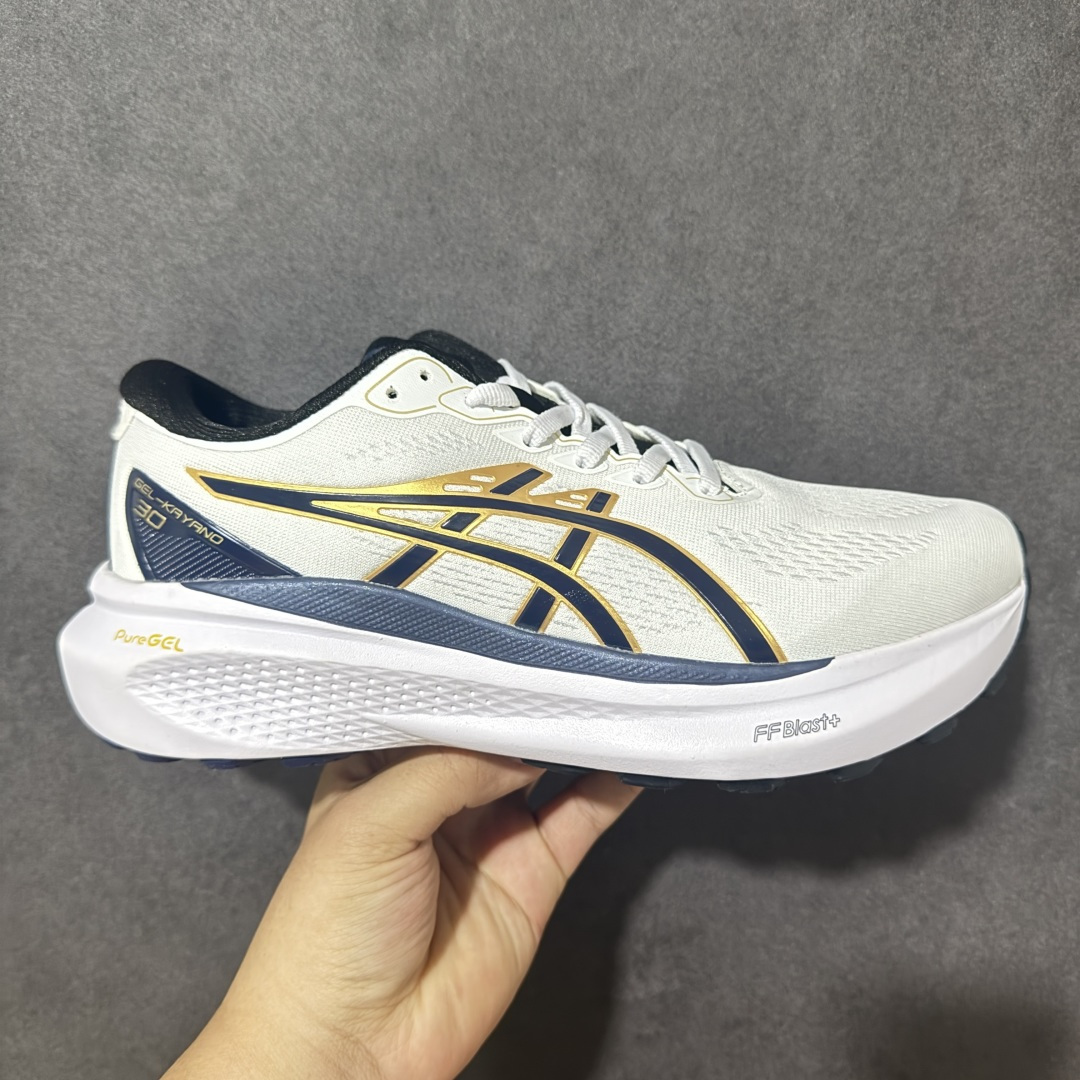 【公司级】ASICS GEL-KAYANO 30 亚瑟士 PLATINUM低帮专业有氧超轻便运动跑步鞋 全新原装数据开发 符合人体工程学 一体式双层编制鞋面 高弹性面料 货号：1011B548-100 尺码：39～45-选品中心
