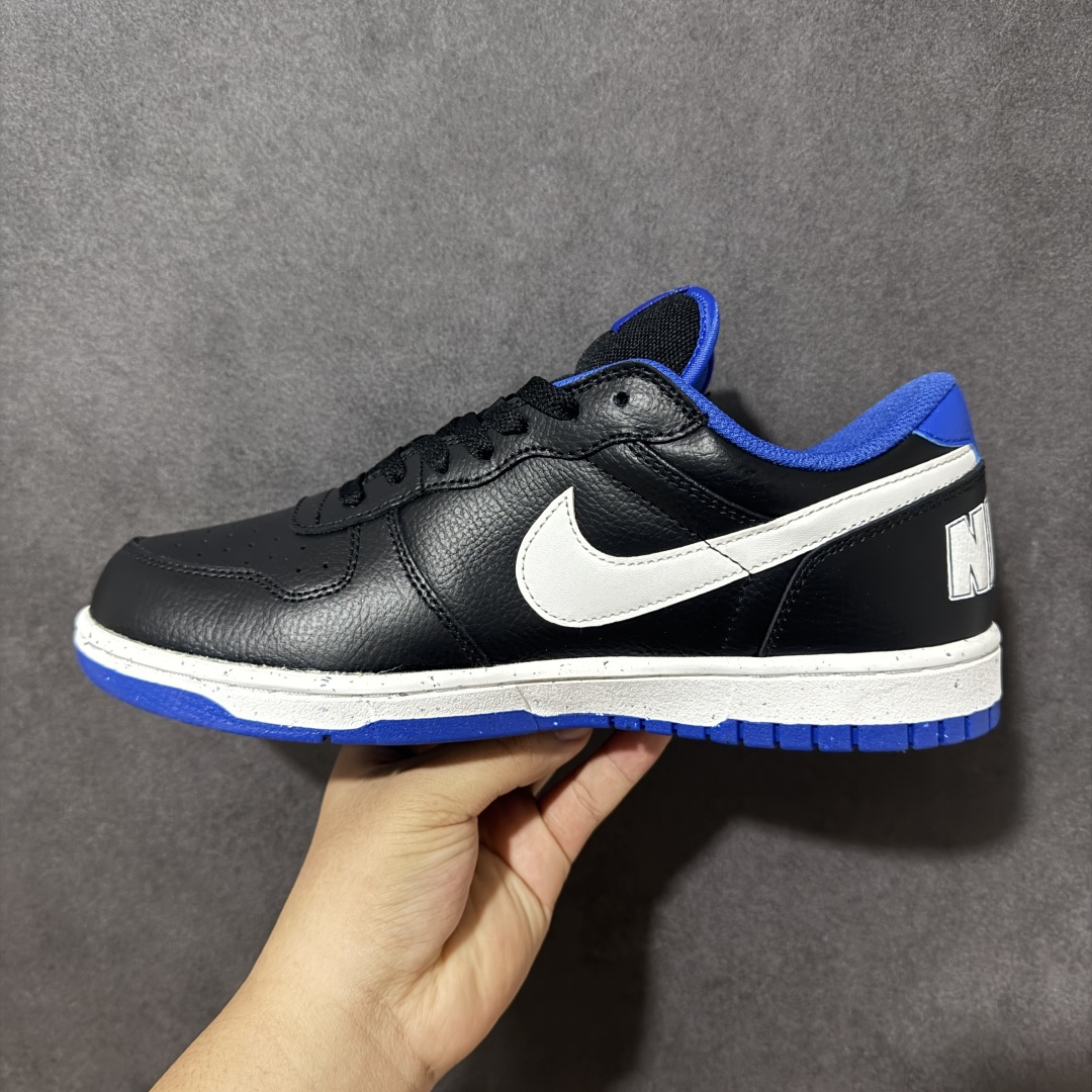 图片[2]-【公司级】Nike Big Nike Low Lux 全系配色陆续出货-黑水蓝 大厂纯原品质出货 超高清洁度 皮料切割干净无任何毛边 细节完美 于经典复古风格的休闲板鞋，整体是低饱和度的复古配色，百搭且自带“美式复古感”。鞋后跟的“NIKE”字母标识，也是这一系列的标志性设计 细节感满满，复古氛围狠狠拿捏！全系经典复古永不过时！ 货号：355152-018 尺码：36 36.5 37.5 38 38.5 39 40 40.5 41 42 42.5 43 44 44.5 45-选品中心