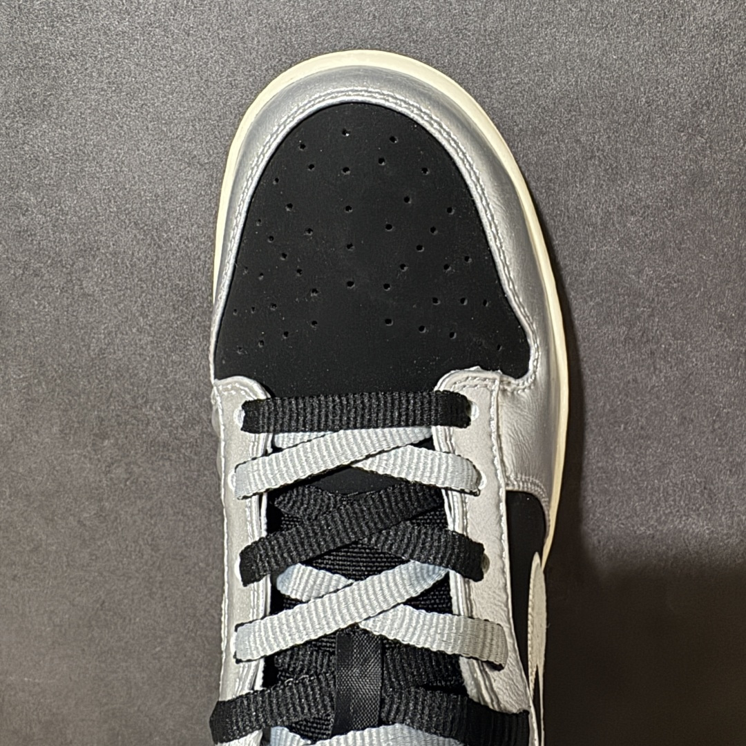 图片[5]-【公司级】Nike SB Dunk Low 黑银 低帮休闲板鞋 独家版型蒸餾加工帶來的是更好的视觉和脚感体验大厂纯原品质出货 清洁度 电绣工艺 皮料切割干净无任何毛边 细节完美 货号：IM4413-001 尺码：36-46-选品中心