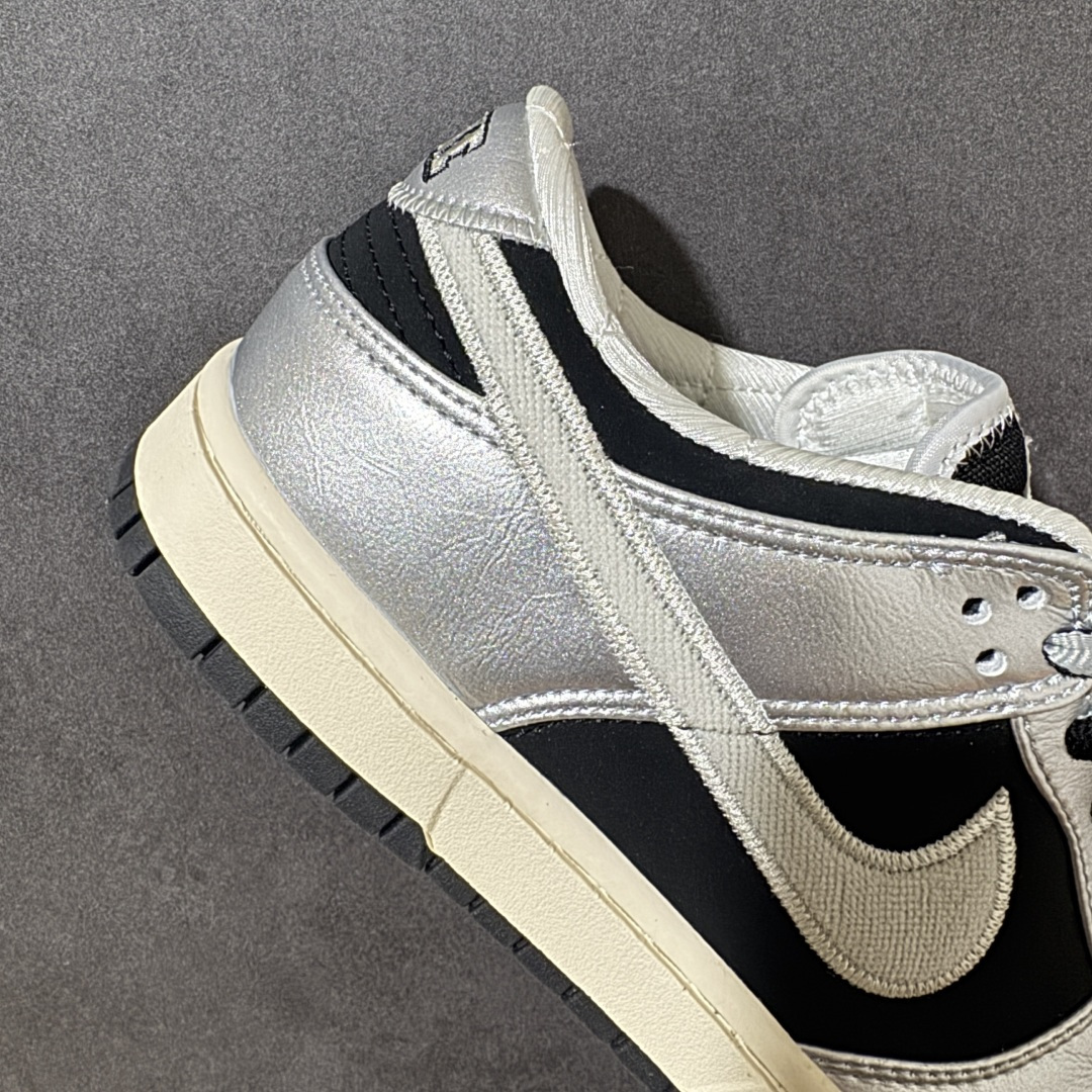 图片[7]-【公司级】Nike SB Dunk Low 黑银 低帮休闲板鞋 独家版型蒸餾加工帶來的是更好的视觉和脚感体验大厂纯原品质出货 清洁度 电绣工艺 皮料切割干净无任何毛边 细节完美 货号：IM4413-001 尺码：36-46-选品中心