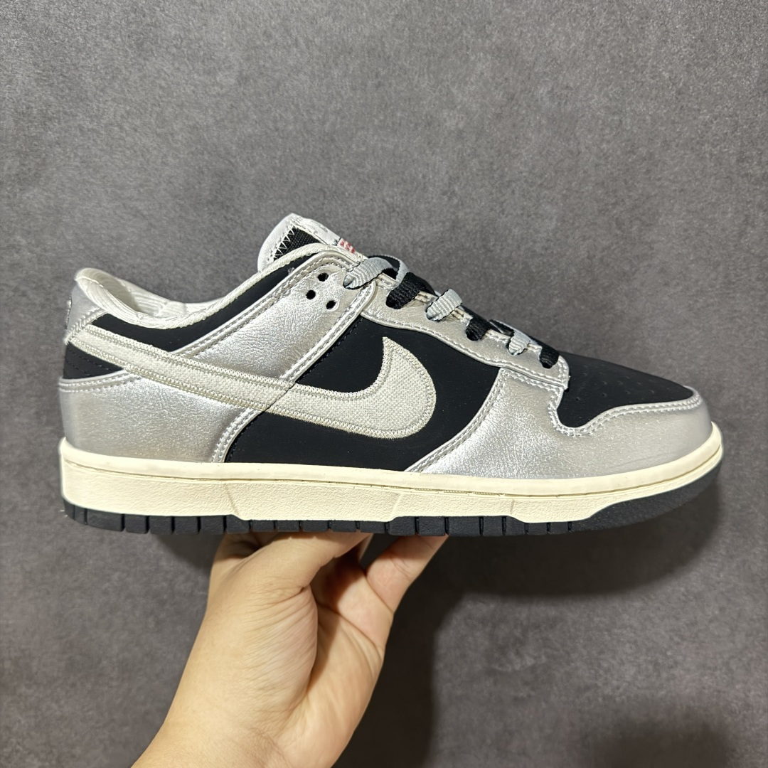 【公司级】Nike SB Dunk Low 黑银 低帮休闲板鞋 独家版型蒸餾加工帶來的是更好的视觉和脚感体验大厂纯原品质出货 清洁度 电绣工艺 皮料切割干净无任何毛边 细节完美 货号：IM4413-001 尺码：36-46-选品中心