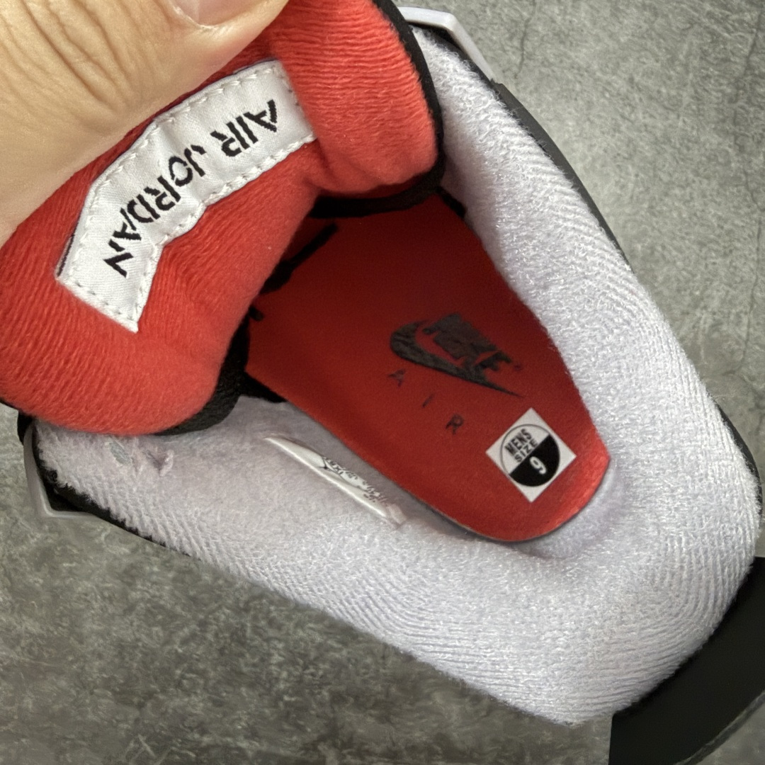 图片[7]-【原厂版】Jordan Air Jordan 4 Retro 2026复刻黑红 舒适贴合 支撑 复古篮球鞋 男款IX8180-001 全新升级改良 原鞋原楦原纸板同源开发 完美呈现乔4的版型 内侧正确双色网格 还原细节 原厂皮料 正确气垫颜色 正确网格工艺 正确拉帮工艺 全鞋原装材料制作 原档案原模具打造 支持全方位与正品对比 尺码：40-47.5-选品中心