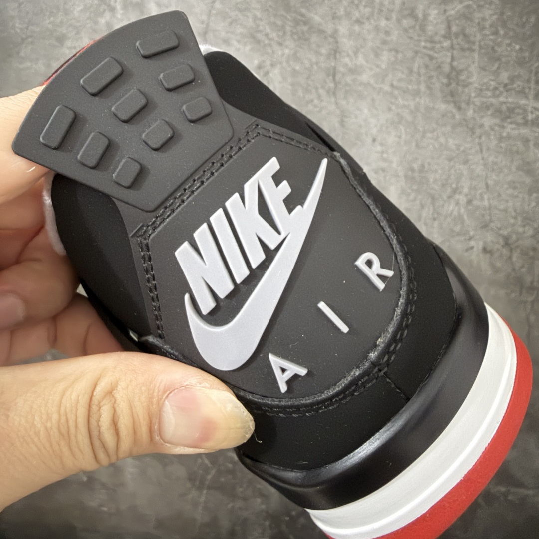 图片[2]-【原厂版】Jordan Air Jordan 4 Retro 2026复刻黑红 舒适贴合 支撑 复古篮球鞋 男款IX8180-001 全新升级改良 原鞋原楦原纸板同源开发 完美呈现乔4的版型 内侧正确双色网格 还原细节 原厂皮料 正确气垫颜色 正确网格工艺 正确拉帮工艺 全鞋原装材料制作 原档案原模具打造 支持全方位与正品对比 尺码：40-47.5-选品中心