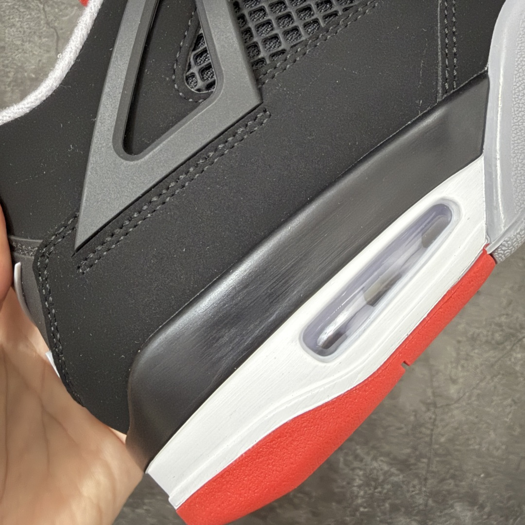图片[3]-【原厂版】Jordan Air Jordan 4 Retro 2026复刻黑红 舒适贴合 支撑 复古篮球鞋 男款IX8180-001 全新升级改良 原鞋原楦原纸板同源开发 完美呈现乔4的版型 内侧正确双色网格 还原细节 原厂皮料 正确气垫颜色 正确网格工艺 正确拉帮工艺 全鞋原装材料制作 原档案原模具打造 支持全方位与正品对比 尺码：40-47.5-选品中心