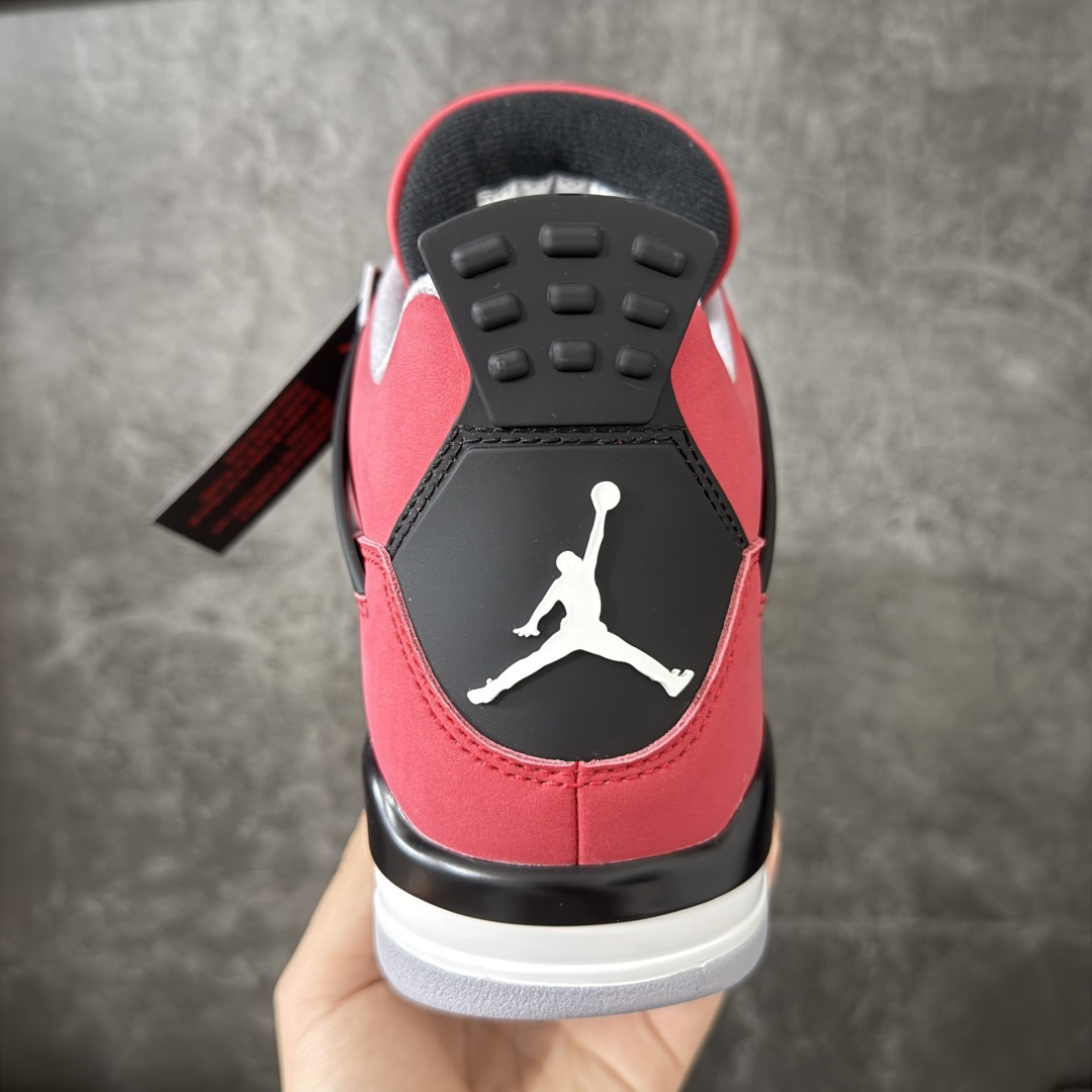 图片[4]-【原厂版】 Air Jordan AJ4 Retro 2025复刻公牛红黑 FQ8138-600 全新升级改良 原鞋原楦原纸板同源开发 完美呈现乔4的版型 内侧正确双色网格 还原细节 原厂皮料 正确气垫颜色 正确网格工艺 正确拉帮工艺 全鞋原装材料制作 原档案原模具打造 支持全方位与正品对比 尺码：40-47.5-选品中心