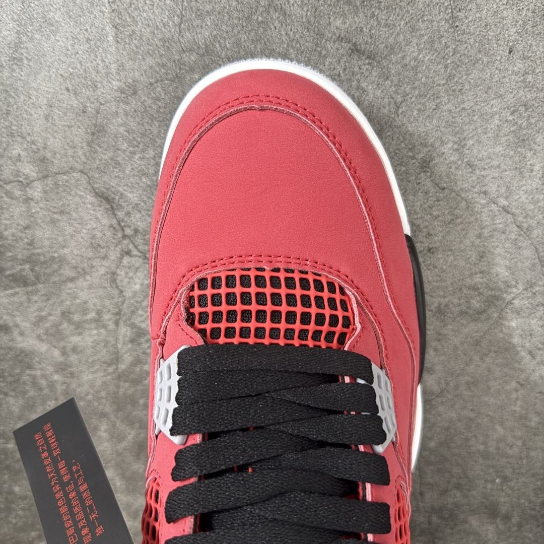 图片[5]-【原厂版】 Air Jordan AJ4 Retro 2025复刻公牛红黑 FQ8138-600 全新升级改良 原鞋原楦原纸板同源开发 完美呈现乔4的版型 内侧正确双色网格 还原细节 原厂皮料 正确气垫颜色 正确网格工艺 正确拉帮工艺 全鞋原装材料制作 原档案原模具打造 支持全方位与正品对比 尺码：40-47.5-选品中心