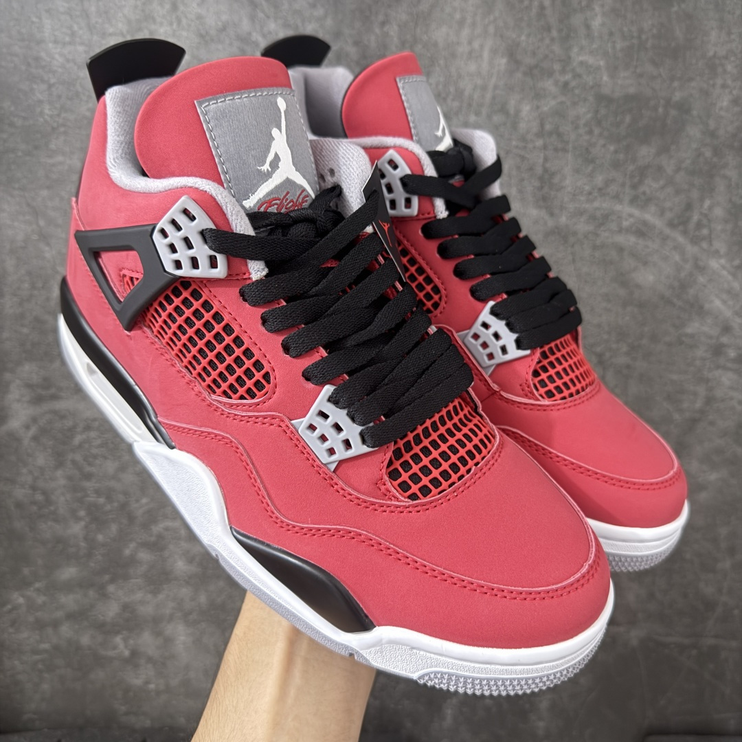 【原厂版】 Air Jordan AJ4 Retro 2025复刻公牛红黑 FQ8138-600 全新升级改良 原鞋原楦原纸板同源开发 完美呈现乔4的版型 内侧正确双色网格 还原细节 原厂皮料 正确气垫颜色 正确网格工艺 正确拉帮工艺 全鞋原装材料制作 原档案原模具打造 支持全方位与正品对比 尺码：40-47.5-选品中心