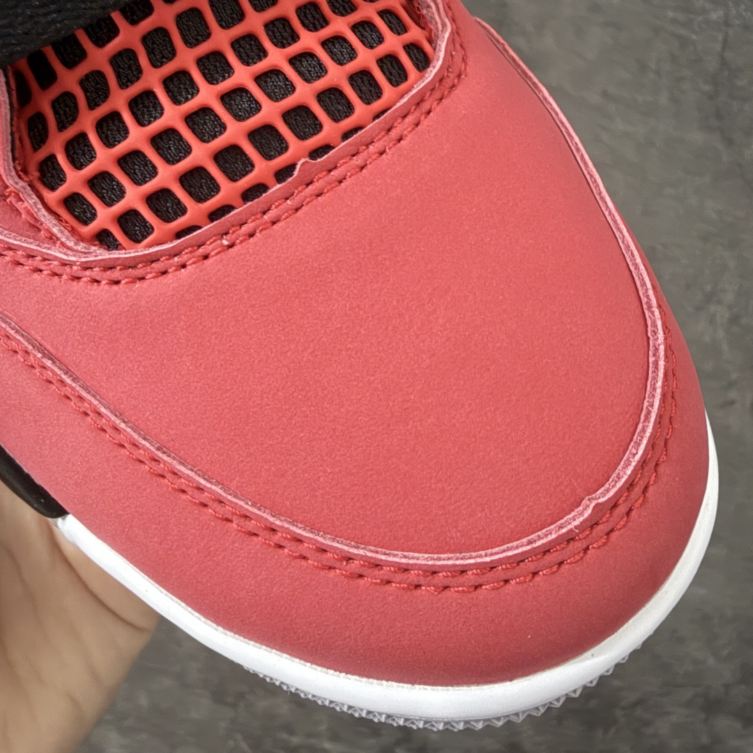 图片[5]-【原厂版】 Air Jordan AJ4 Retro 2025复刻公牛红黑 FQ8138-600 全新升级改良 原鞋原楦原纸板同源开发 完美呈现乔4的版型 内侧正确双色网格 还原细节 原厂皮料 正确气垫颜色 正确网格工艺 正确拉帮工艺 全鞋原装材料制作 原档案原模具打造 支持全方位与正品对比 尺码：40-47.5-选品中心
