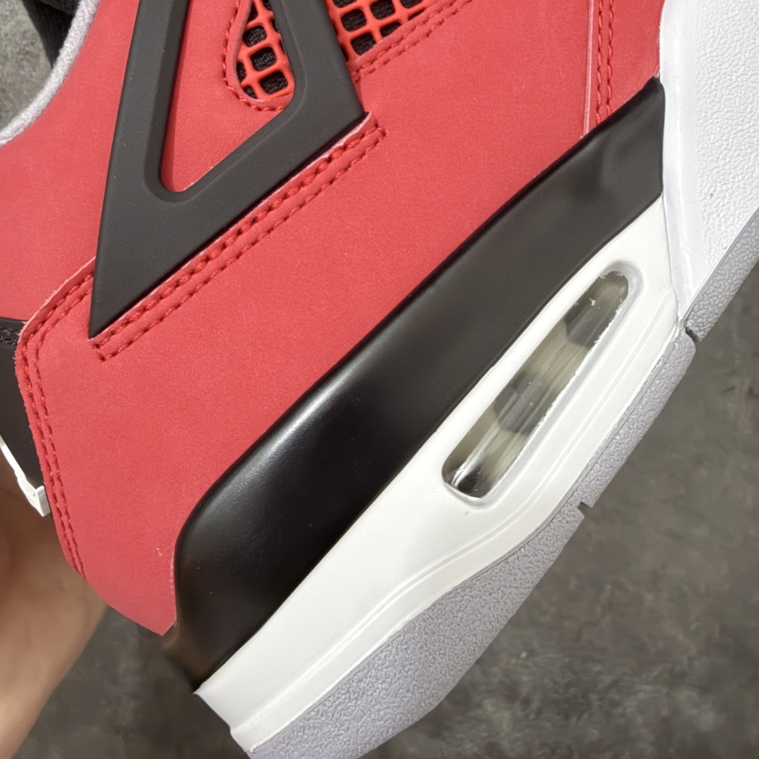 图片[3]-【原厂版】 Air Jordan AJ4 Retro 2025复刻公牛红黑 FQ8138-600 全新升级改良 原鞋原楦原纸板同源开发 完美呈现乔4的版型 内侧正确双色网格 还原细节 原厂皮料 正确气垫颜色 正确网格工艺 正确拉帮工艺 全鞋原装材料制作 原档案原模具打造 支持全方位与正品对比 尺码：40-47.5-选品中心