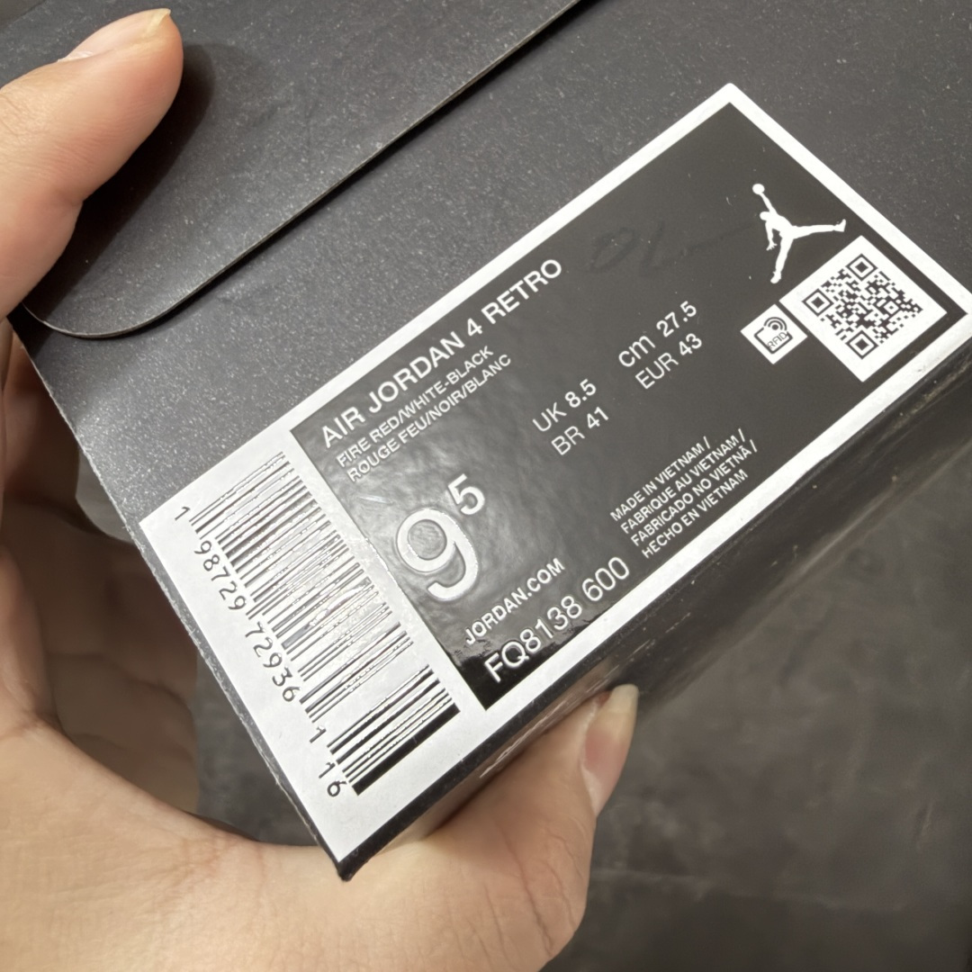 图片[10]-【原厂版】 Air Jordan AJ4 Retro 2025复刻公牛红黑 FQ8138-600 全新升级改良 原鞋原楦原纸板同源开发 完美呈现乔4的版型 内侧正确双色网格 还原细节 原厂皮料 正确气垫颜色 正确网格工艺 正确拉帮工艺 全鞋原装材料制作 原档案原模具打造 支持全方位与正品对比 尺码：40-47.5-选品中心