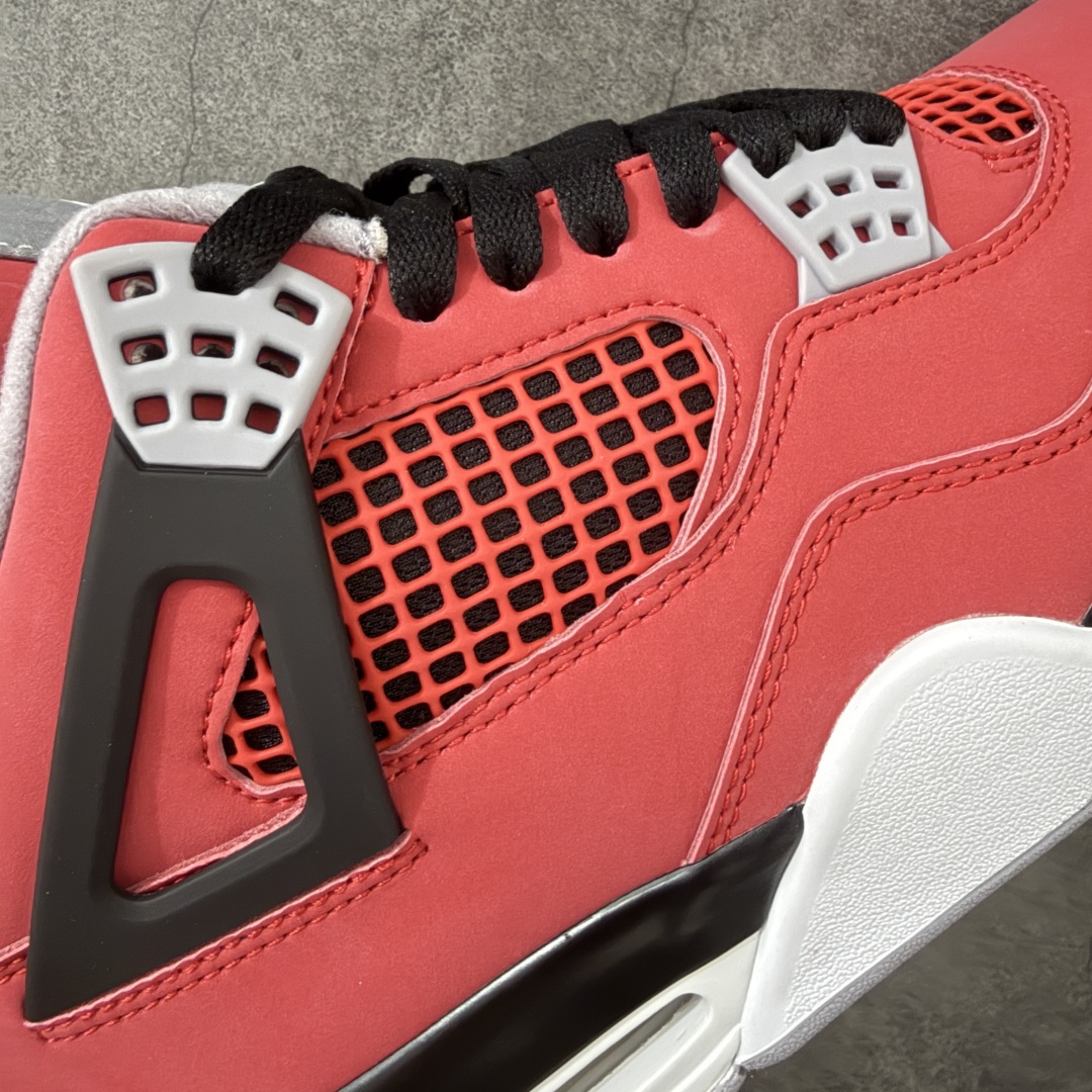 图片[4]-【原厂版】 Air Jordan AJ4 Retro 2025复刻公牛红黑 FQ8138-600 全新升级改良 原鞋原楦原纸板同源开发 完美呈现乔4的版型 内侧正确双色网格 还原细节 原厂皮料 正确气垫颜色 正确网格工艺 正确拉帮工艺 全鞋原装材料制作 原档案原模具打造 支持全方位与正品对比 尺码：40-47.5-选品中心