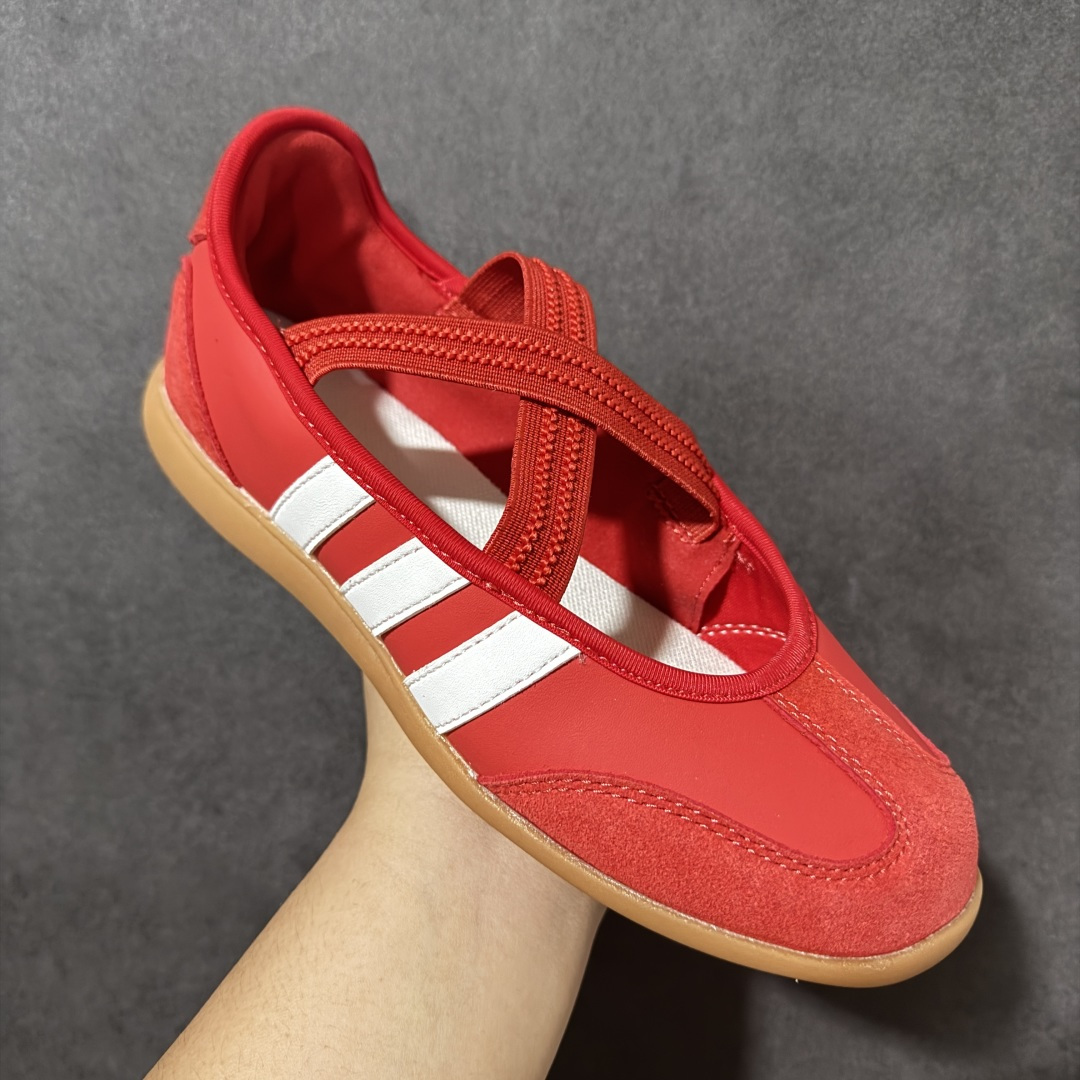 图片[3]-【公司级】adidas BARREDA Mary Jane 舒适贴合 玛丽珍鞋 复古风玛丽珍鞋，通勤约会逛街都适合，红白拼色圆头搭碎花裙更有法式味道，松紧带穿脱省心，织物鞋面透气贴合，一整天轻盈不累脚，春夏秋都好穿。 货号：HQ7398 尺码：36 36.5 37.5 38 38.5 39 40 40.5 41 42-选品中心