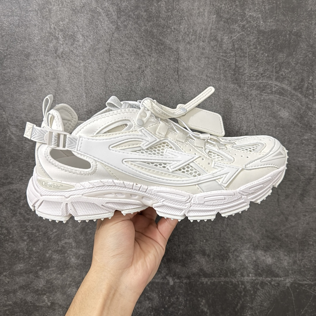 【OK纯原版本】OFF-WHITE OW运动鞋 春夏走秀款球鞋 所有配件均通过定做出产正品裁片 原版比例大箭头定制网眼布双拼牛皮进口机器针车 数控针距精准做工不输大牌里层为高密度透气网眼布/垫脚羊皮私模重工抓地橡胶底 后跟坡度最贴切原版鞋型脱模 厚底约4CM 原盒包装配 TPU大底 尺码：35-46-选品中心