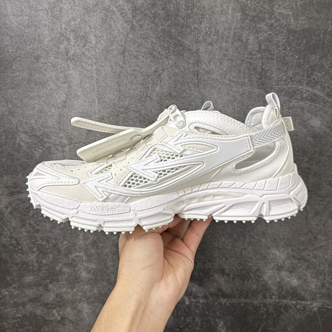 图片[2]-【OK纯原版本】OFF-WHITE OW运动鞋 春夏走秀款球鞋 所有配件均通过定做出产正品裁片 原版比例大箭头定制网眼布双拼牛皮进口机器针车 数控针距精准做工不输大牌里层为高密度透气网眼布/垫脚羊皮私模重工抓地橡胶底 后跟坡度最贴切原版鞋型脱模 厚底约4CM 原盒包装配 TPU大底 尺码：35-46-选品中心