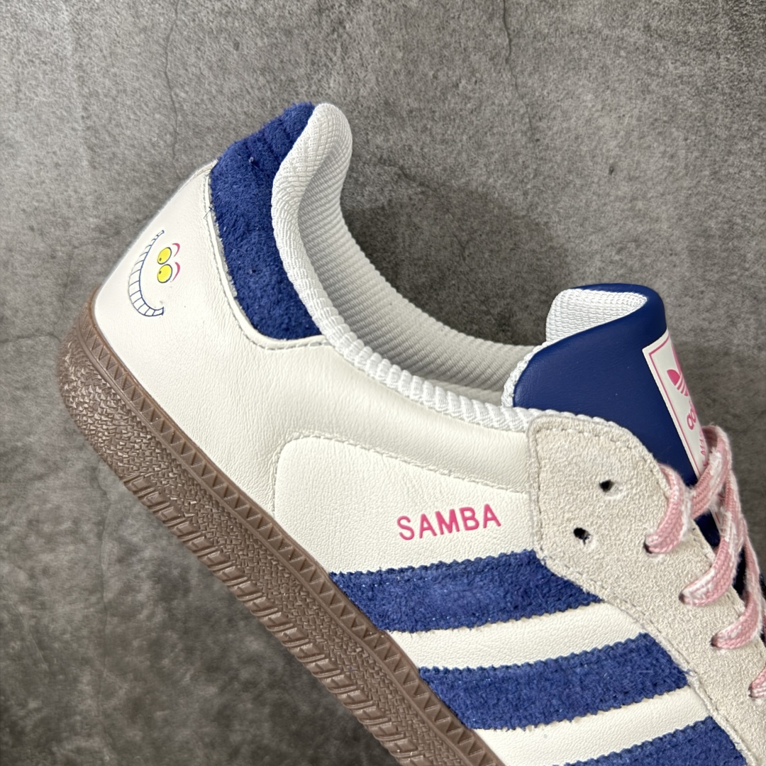 图片[7]-【RS纯原】Ad Originals Samba OG 白蓝生胶笑脸 阿迪达斯经典款复古休闲板鞋 KH5899 市面顶级品质 此版鞋身全部采用进口原厂头层皮 原厂头层 区分市面偷工减料！ 这款桑巴鞋展示了高质量的工艺 带有装饰的超锁缝制和无缝的手感 柔软、柔软的皮革造型和标志性的3条纹完成了精致的外观 正规合身鞋带 鞋面上有绒面鞋垫 橡胶鞋底 享受正畸套筒软感 自50年代首次亮相以来就一直在赢得粉丝的青睐 尺码：36 36.5 37.5 38 38.5 39 40 40.5 41 42 42.5 43 44 44.5 45-选品中心
