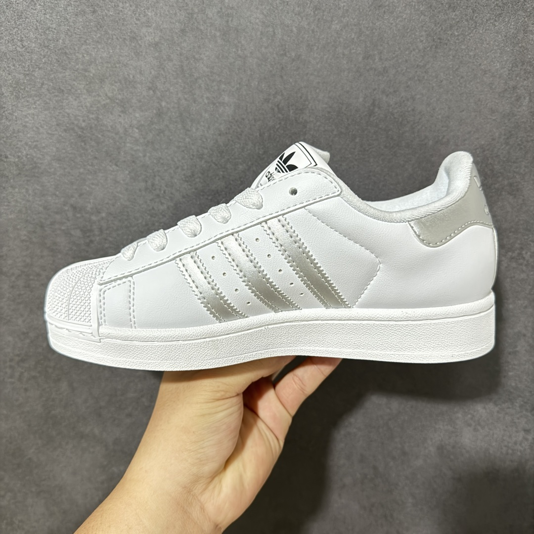 图片[2]-【公司级】Adidas Originals Superstar II全新配色 贝壳头休闲板鞋 独家控货 平台正单 全鞋百分百原材料 全鞋电脑针车 Logo针车间距针数原版一致 皮料切割冲裁零瑕疵 原鞋一致含胶量大底 原盒中文内外标 大几率过验 不对比市面只对比原鞋 只服务最高端市场 货号：JI0079 尺码：35-45带半码-选品中心