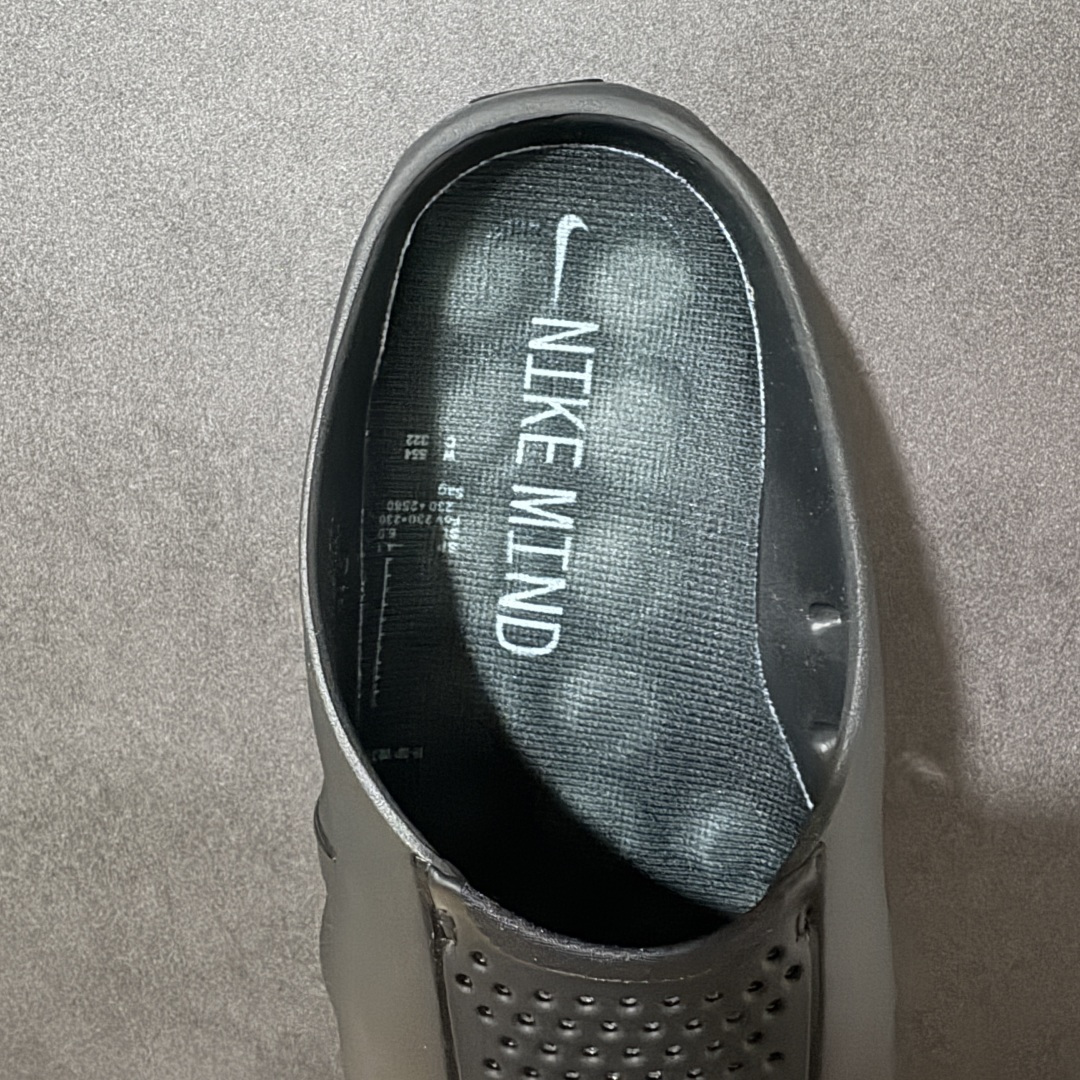 图片[6]-【M版纯原】Nike Mind 001 神经科学足底按摩包头拖鞋 棕红色 HQ4307-005 同源ZP原材 匠心打造 🔹原厂MD一体发泡大底：全套原模开版，渐变雾面哑光喷漆，柔软回弹和ZP完全一致。 🔹22颗独立PEBAX泡棉按摩底：黑科技活塞式按摩脚感，踩下去的Q弹感和ZP无差。 🔹正确组合大底：鞋头前后跟橡胶贴片，耐磨防滑，细节还原到每一处。 🔹高还原细节：TPU电镀银Swoosh、针织透气鞋舌、高弹原鞋垫，清洁度拉满。 尺码：36 36.5 37.5 38 38.5 39 40 40.5 41 42 42.5 43 44 44.5 45 46 47.5 48.5 49.5 50.5 ⚠️尺码提示：偏小一码，建议拍大一码，脚感更舒适。-选品中心