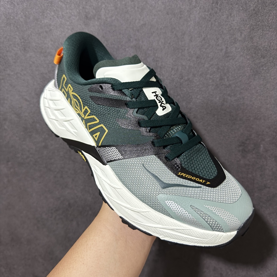 图片[3]-【公司级】HOKA SPEEDGOAT 7 轻量低帮户外越野跑鞋 户外山脉越野轻量运动跑鞋 特别研发使用性能独特的几何形跑鞋中底 此种鞋底更厚 更高 回弹性也更好 带来卓越的缓冲性能 更加稳定的跑步体验 货号：1171928 尺码： 36-46-选品中心