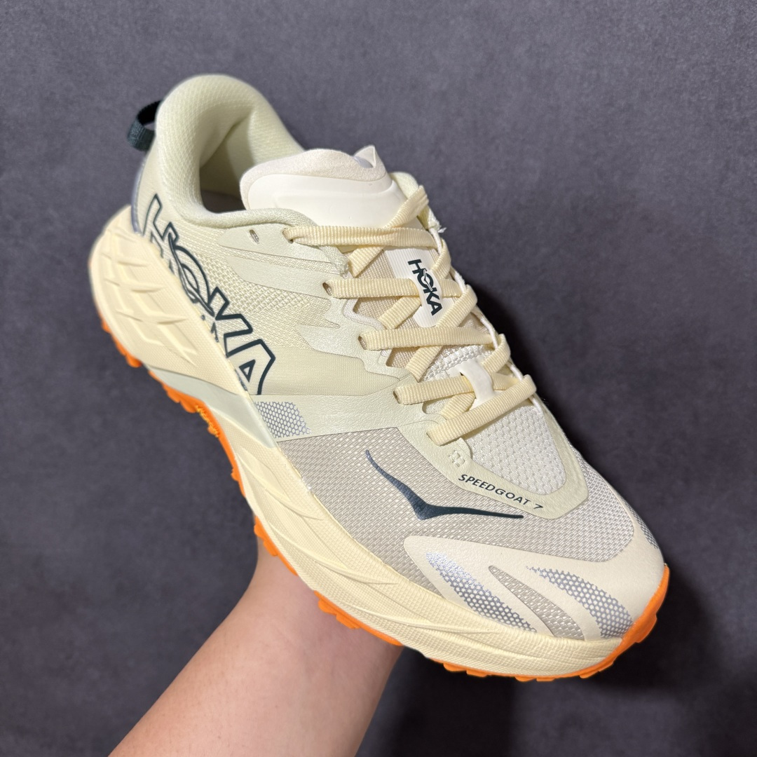 图片[3]-【公司级】HOKA SPEEDGOAT 7 轻量低帮户外越野跑鞋 户外山脉越野轻量运动跑鞋 特别研发使用性能独特的几何形跑鞋中底 此种鞋底更厚 更高 回弹性也更好 带来卓越的缓冲性能 更加稳定的跑步体验 货号：1171930 尺码： 36-46-选品中心