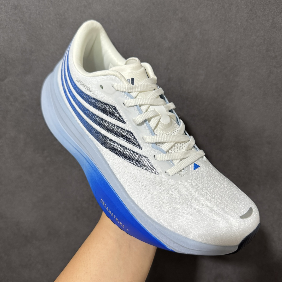 图片[3]-【公司级】ADIDAS SUPERNOVA RISE 4M 防滑耐磨舒适跑步鞋 采用Dreamstrike+中底，力求为触地添舒适。搭配实穿Adiwear外底，助你扎实踩地、从容迈步。• 常规版型• 系带设计• 三明治网眼鞋面• Support Rods系统• Dreamstrike+中底• Adiwear外底。 货号：LB0186 尺码：40-45-选品中心
