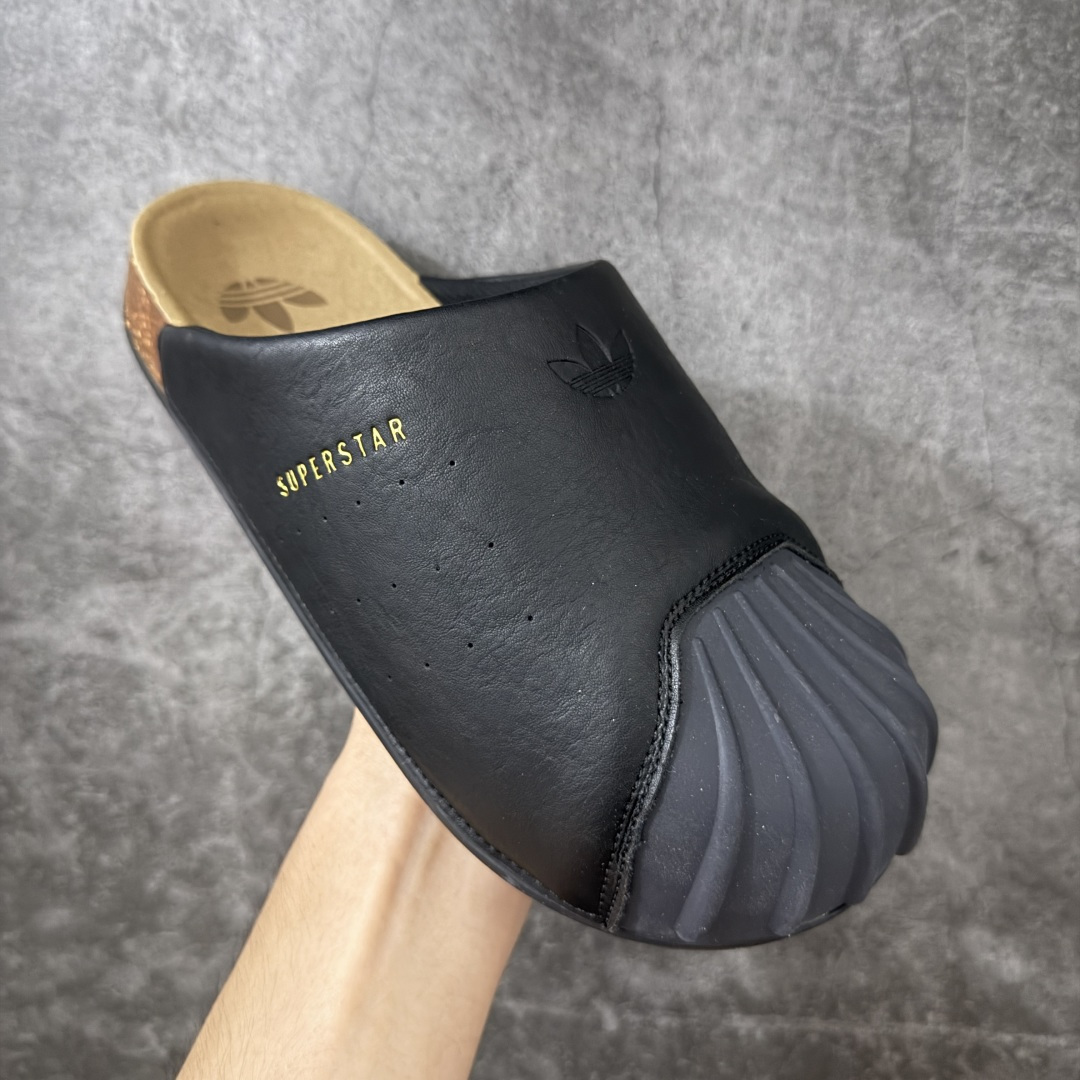 图片[3]-【公司级】Adidas originals Adimule Superstar舒适百搭 防磨包头一脚蹬拖鞋 货号：LC0415 尺码：35-46带半码-选品中心