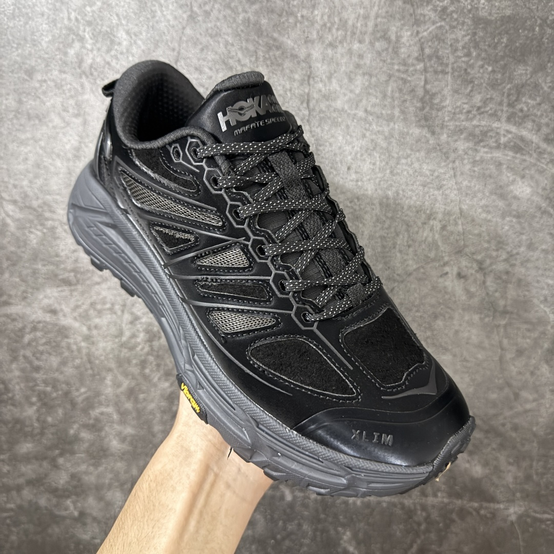 图片[3]-【公司级】HOKA ONE ONE Mafate Speed 2 TS Low 轻量低帮户外越野跑鞋 户外山脉越野轻量运动跑鞋 鞋面用轻的无缝架构 鞋带用了弹性不易松脱的扁宽弹性鞋带 轻薄的TPU贴在透气的鞋面上 以前掌与中掌部分进行加宽 橡胶大底 EVA缓震鞋底用滚动平衡技术引导跑者自然步态 货号：1181770 尺码：36 36.5 37.5 38 38.5 39 40 40.5 41 42 42.5 43 44 45-选品中心