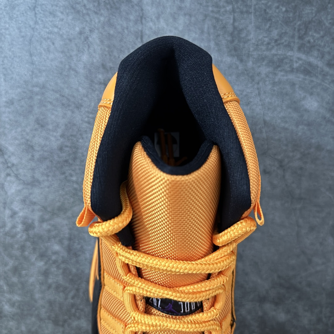 图片[8]-【外贸版】Air Jordan 11 Retro AJ11 乔11橘黄色 黑橙 CT8012-700   原楦原档案数据开模打造 原厂中底拉帮钢印 原厂漆皮 防冻不开裂 头层皮料 原装鞋撑 水晶大底正确色度色泽 原楦原数据刺绣 原厂车缝走线及对位 毫厘不差 飞人logo采用原数据电脑刺绣 原装正品碳纤维真实碳板 增强抗扭 原内标 原盒标 正确官方原盒 原厂防氧化水晶外底 原厂配套厂全掌solo气垫 尺码：40 40.5 41 42 42.5 43 44 44.5 45 46 47.5 48.5-选品中心