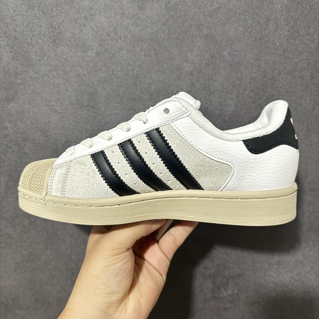 图片[2]-【公司级】Adidas Originals SUPERSTAR II 经典贝壳头板鞋 官网同步 实拍首发渠道正品订单 诠释市场最高工艺水平区别市面普通真标版本，进出专柜无压力 货号：KJ9947 尺码：35.5-45-选品中心