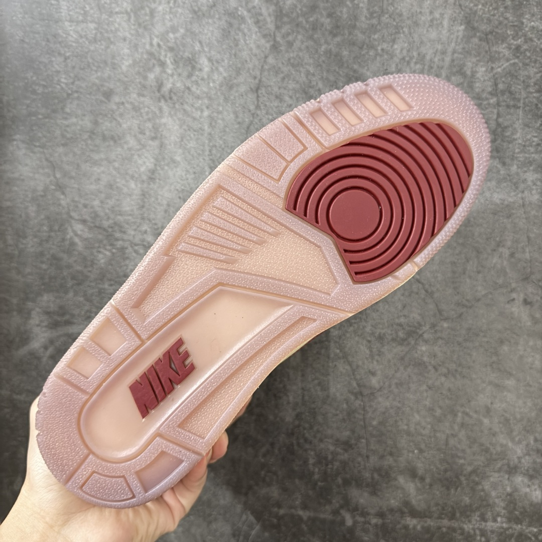 图片[9]-【XP纯原】Jordan Air Jordan 3 OG Premium Bin 23 AJ3复古红酒 鞋面，鞋舌，反口里，全鞋垫均为高级麂皮材质。整鞋皮料用料约为8尺，等同2双乔4皮料用量。 bn\\t对成本46元)，金属鞋带孔，木纹高质感鞋盒无不还原\\t半透RB大底，产自喜马拉雅山雪松木质加金属鞋撑(每\\t 限量奢华属性。 鞋舌标志性蜡封Bin23图案。鞋垫皮料冲裁后雕刻，压高频，再与PU贴合，继而电脑针车。后套由原来的TPU变成皮料，裁完贴胶膜，高频，贴补强再改刀，再雕刻字体。从原鞋到位到样品出货历时3月 鞋舌内里织唛为流水编码，契合原鞋限量编号。中底Coconut Milk涂装，刻意加入氧化泛黄做旧效果，营造复古氛围。后跟Logo回归元年\”Nike Air\”字样，采用平面化、简约化的印压工艺。 尺码：40-48.5（含45.5）-选品中心