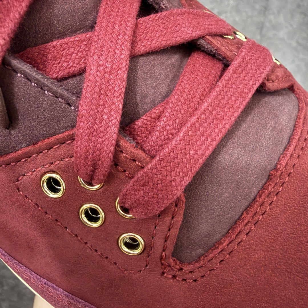 图片[16]-【XP纯原】Jordan Air Jordan 3 OG Premium Bin 23 AJ3复古红酒 鞋面，鞋舌，反口里，全鞋垫均为高级麂皮材质。整鞋皮料用料约为8尺，等同2双乔4皮料用量。 bn\\t对成本46元)，金属鞋带孔，木纹高质感鞋盒无不还原\\t半透RB大底，产自喜马拉雅山雪松木质加金属鞋撑(每\\t 限量奢华属性。 鞋舌标志性蜡封Bin23图案。鞋垫皮料冲裁后雕刻，压高频，再与PU贴合，继而电脑针车。后套由原来的TPU变成皮料，裁完贴胶膜，高频，贴补强再改刀，再雕刻字体。从原鞋到位到样品出货历时3月 鞋舌内里织唛为流水编码，契合原鞋限量编号。中底Coconut Milk涂装，刻意加入氧化泛黄做旧效果，营造复古氛围。后跟Logo回归元年\”Nike Air\”字样，采用平面化、简约化的印压工艺。 尺码：40-48.5（含45.5）-选品中心