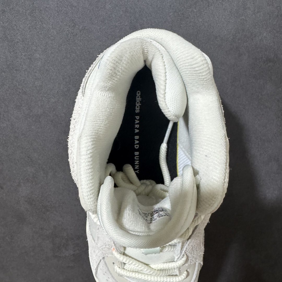 图片[6]-【公司级】Adidas × Bad Bunny Badbo 1.0 经典百搭 中帮 篮球鞋 Bad Bunny联名款篮球鞋，中帮设计兼顾运动与日常，米色皮质鞋面搭配复古造型，适合搭配宽松服饰出街或休闲运动场合。 货号：KJ1468 尺码：36-46（半）-选品中心