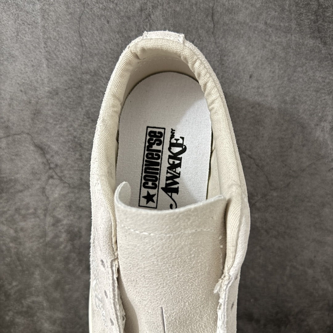 图片[8]-【公司级】Awake NY x Converse One Star Pro 匡威首度联手街头品牌 Awake NY，将纽约精神与朋克灵感融入到 One Star Pro中——这是近年来与纽约街头文化圈链接的经典之作。延续One Star坚持自我的精神，此次带来充满个性的三款不同配色的翻毛皮One Star Pro，搭配刺绣点缀的Awake NY标志性logo，加载经典One Star的设计细节与滑板鞋性能。 货号：A07144C 尺码：35 36 36.5 37 37.5 38 39 39.5 40 41 41.5 42 42.5 43 44-选品中心