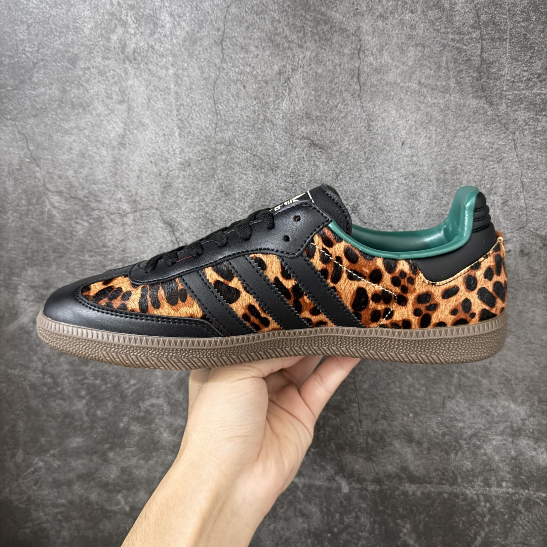 图片[2]-【纯原真马毛】adidas originals SAMBA OG “Leopard Print”舒适百搭薄底 耐磨 低帮 板鞋 男女同款 棕黑豹纹 低帮舒适百搭德训休闲鞋 纯原品质 市面第一梯队德训大厂出品 全新高端零售平台专供品质 全鞋身采用头层皮 真马毛材质 私模大底 非市面公底 区别市场通货 货号：JI2735 尺码：36 36.5 37 38 38.5 39 40 40.5 41 42 42.5 43 44 44.5 45-选品中心