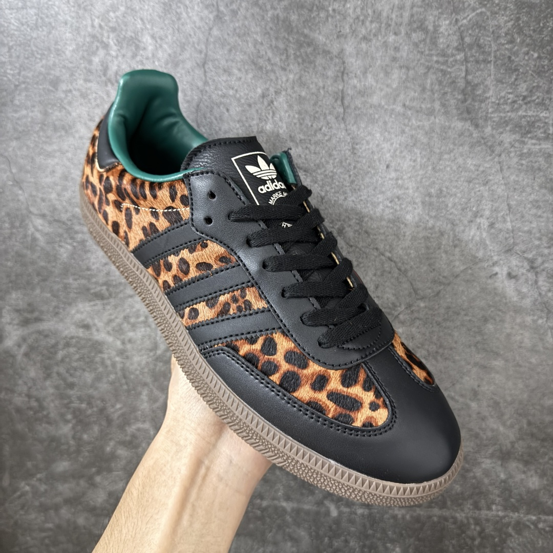 图片[3]-【纯原真马毛】adidas originals SAMBA OG “Leopard Print”舒适百搭薄底 耐磨 低帮 板鞋 男女同款 棕黑豹纹 低帮舒适百搭德训休闲鞋 纯原品质 市面第一梯队德训大厂出品 全新高端零售平台专供品质 全鞋身采用头层皮 真马毛材质 私模大底 非市面公底 区别市场通货 货号：JI2735 尺码：36 36.5 37 38 38.5 39 40 40.5 41 42 42.5 43 44 44.5 45-选品中心