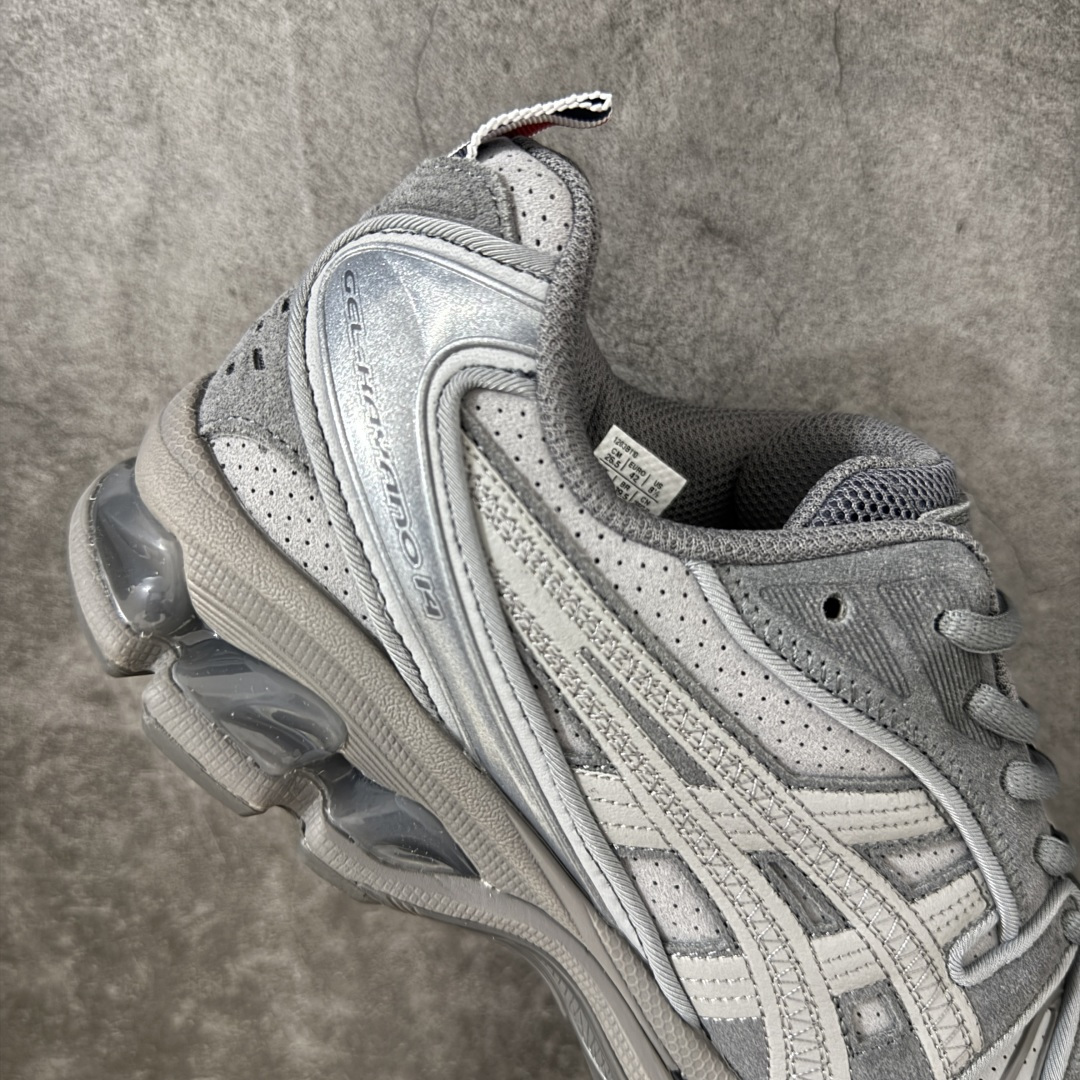图片[7]-【纯原版本】TB x Kayano 14 联名 ASICS x Thom Browne x GEL-KAYANO 14 亚瑟士系列复古舒适织物合成革减震防滑耐磨低帮休闲跑步鞋 全新顶级纯原版本 原版采购1比1开发 配件齐 原装纸板楦头 独家私模五层组合大底 原厂定制缓震硅胶加持 原盒原配 官方四联吊牌 一比一同步原鞋工艺和用料 鞋面原厂“三明治”多层网布 区别其他同价版本 鞋垫采用原厂OrthoLite欧索莱材质 非普通海玻璃鞋垫 后跟一样采用了GEL缓震胶 整体系列设计非常的科技感 锻炼跑步的同时让你一样时尚百搭 尺码：36 37 37.5 38 39 39.5 40 40.5 41.5 42 42.5 43.5 44 44.5 45 46 47-选品中心