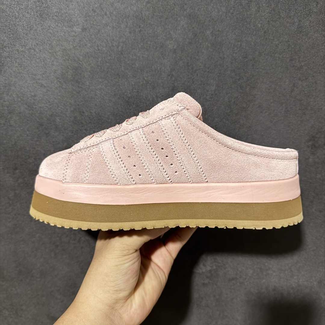 Adidas CAMPUS 00s WTR LO W 阿迪系列面包风经典复古低帮百搭休闲半拖 货号：JR3238加绒 尺