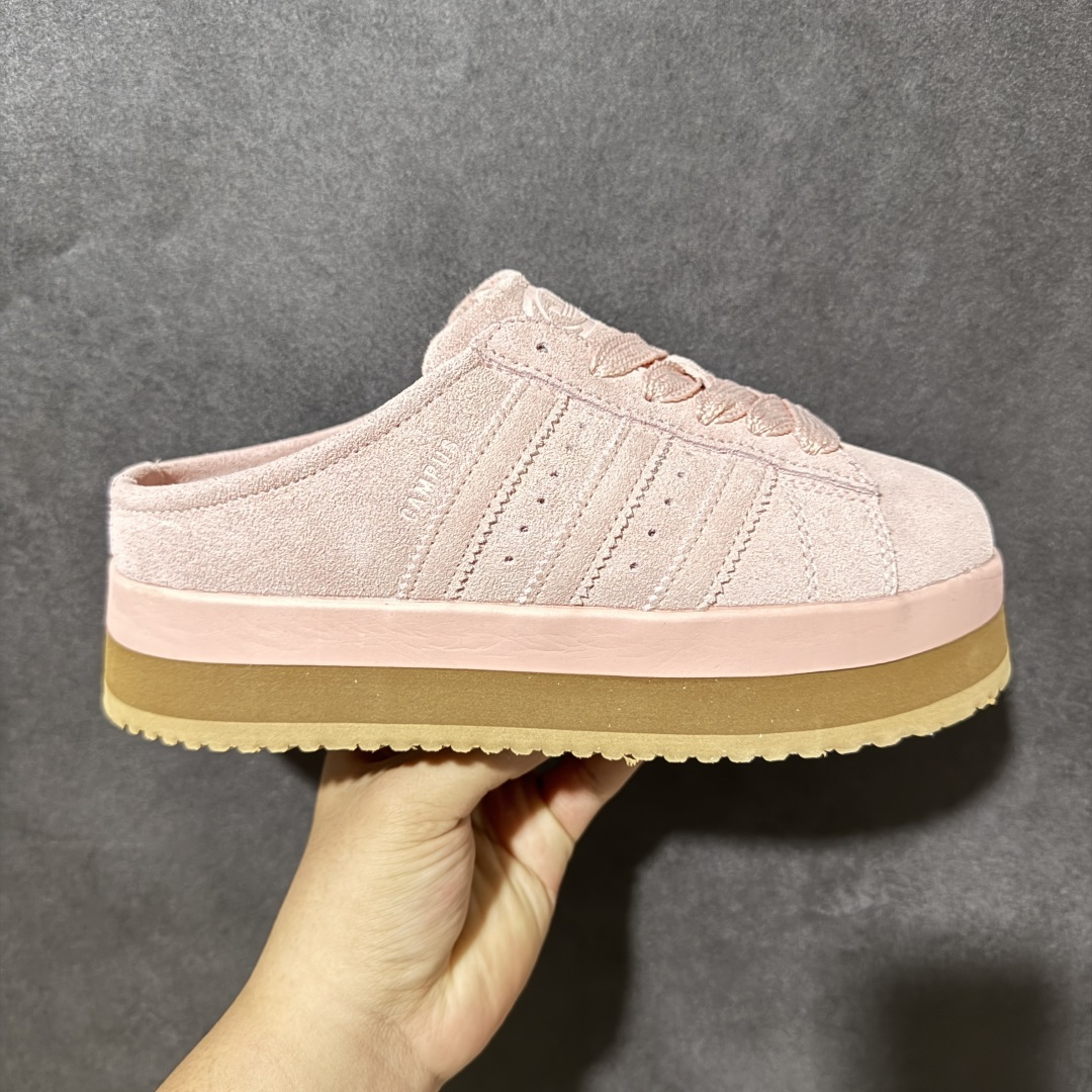 Adidas CAMPUS 00s WTR LO W 阿迪系列面包风经典复古低帮百搭休闲半拖 货号：JR3238加绒 尺