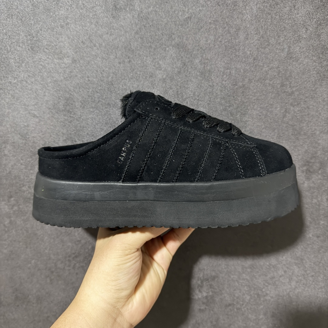 Adidas CAMPUS 00s WTR LO W 阿迪系列面包风经典复古低帮百搭休闲半拖 货号：JR3733 尺码：