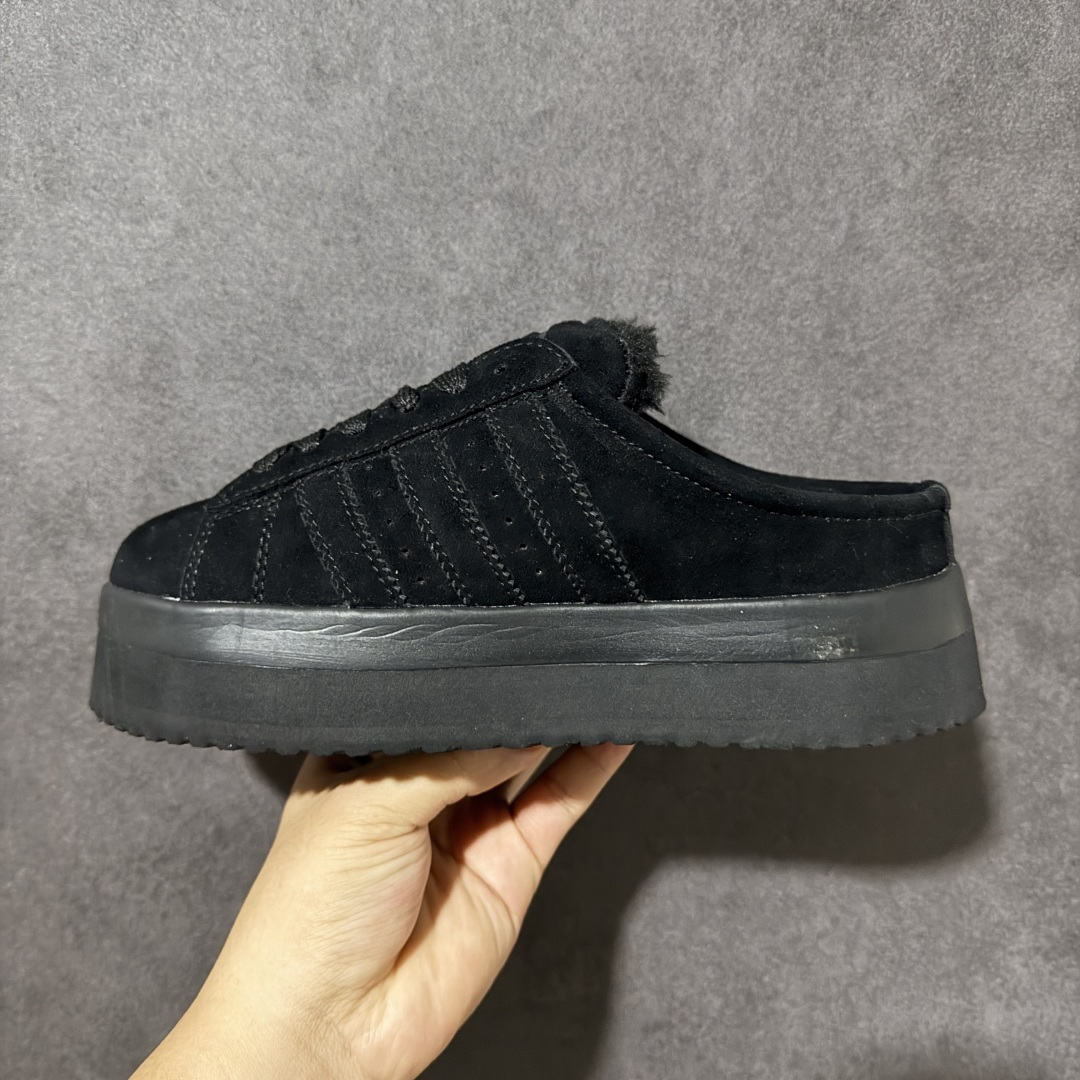 Adidas CAMPUS 00s WTR LO W 阿迪系列面包风经典复古低帮百搭休闲半拖 货号：JR3733 尺码：