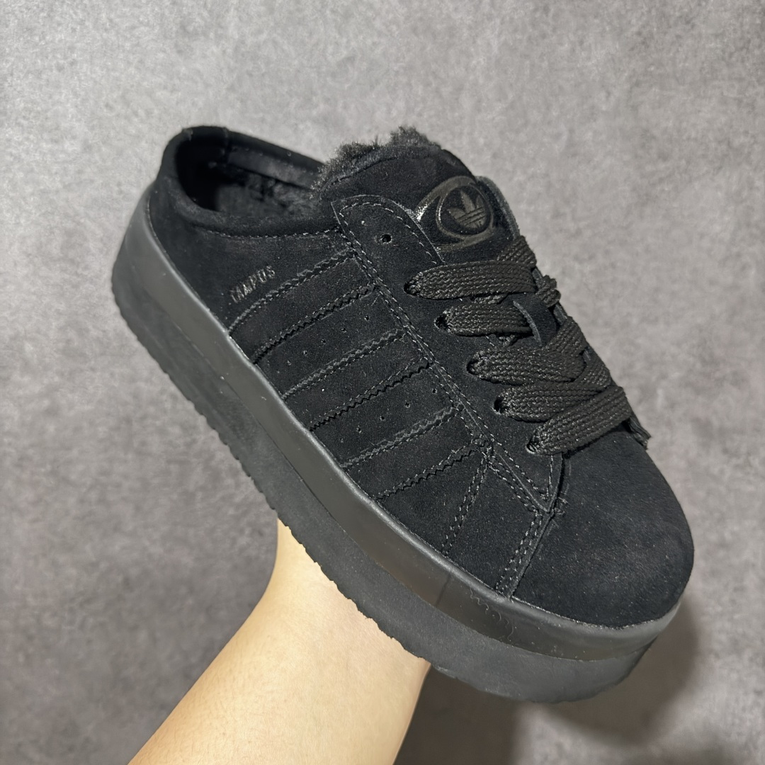 Adidas CAMPUS 00s WTR LO W 阿迪系列面包风经典复古低帮百搭休闲半拖 货号：JR3733 尺码：