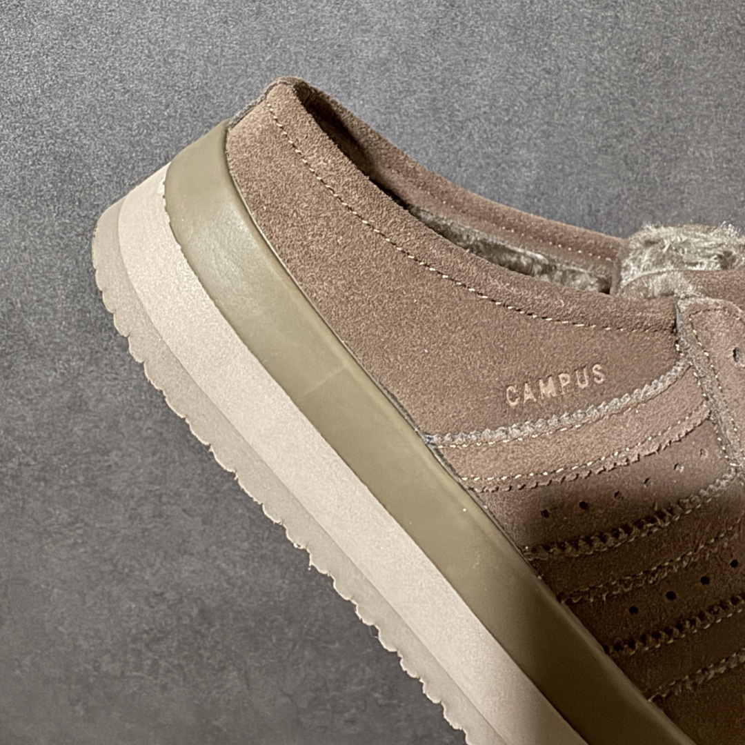 Adidas CAMPUS 00s WTR LO W 阿迪系列面包风经典复古低帮百搭休闲半拖 货号：JR3731 尺码：