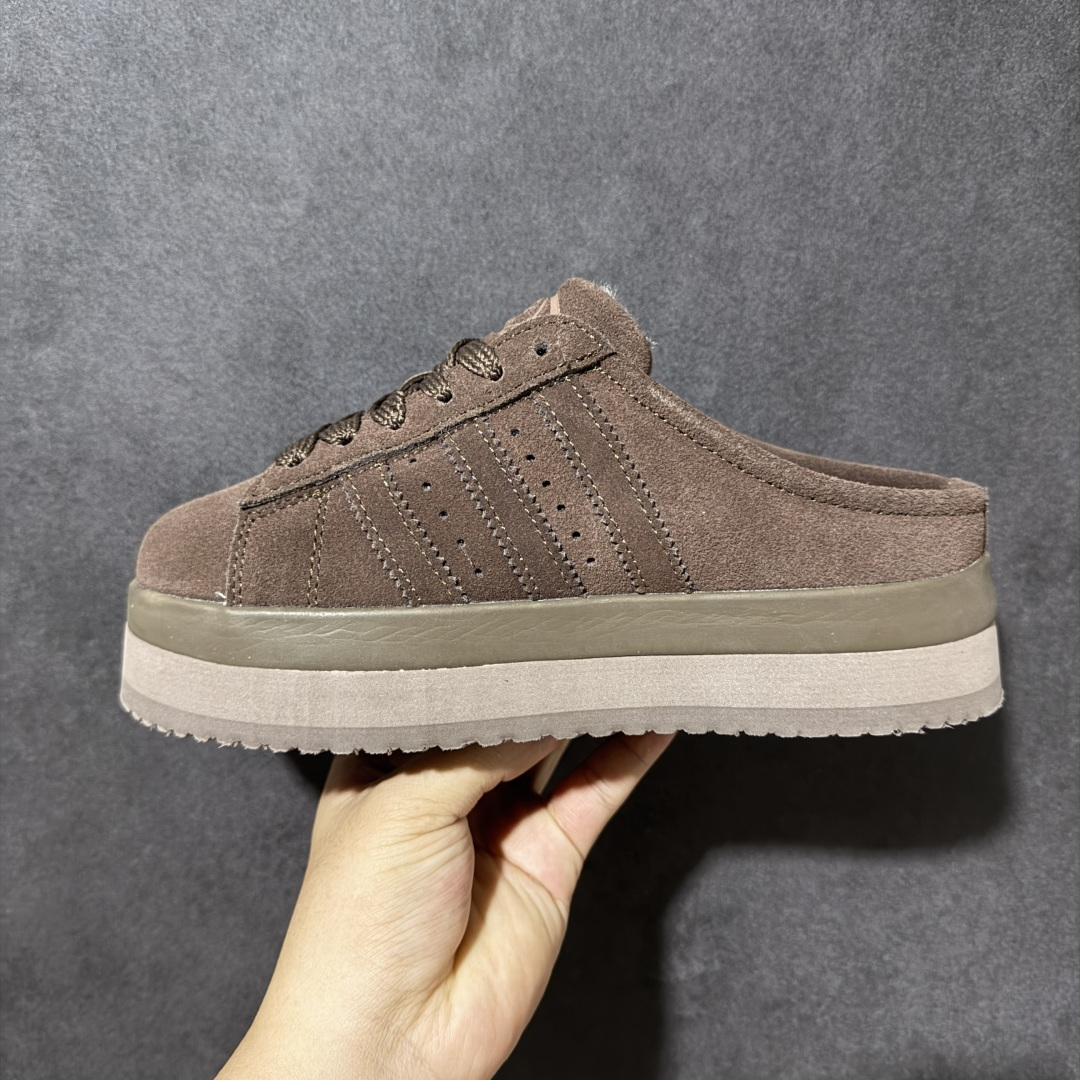 Adidas CAMPUS 00s WTR LO W 阿迪系列面包风经典复古低帮百搭休闲半拖 货号：JR3731 尺码：