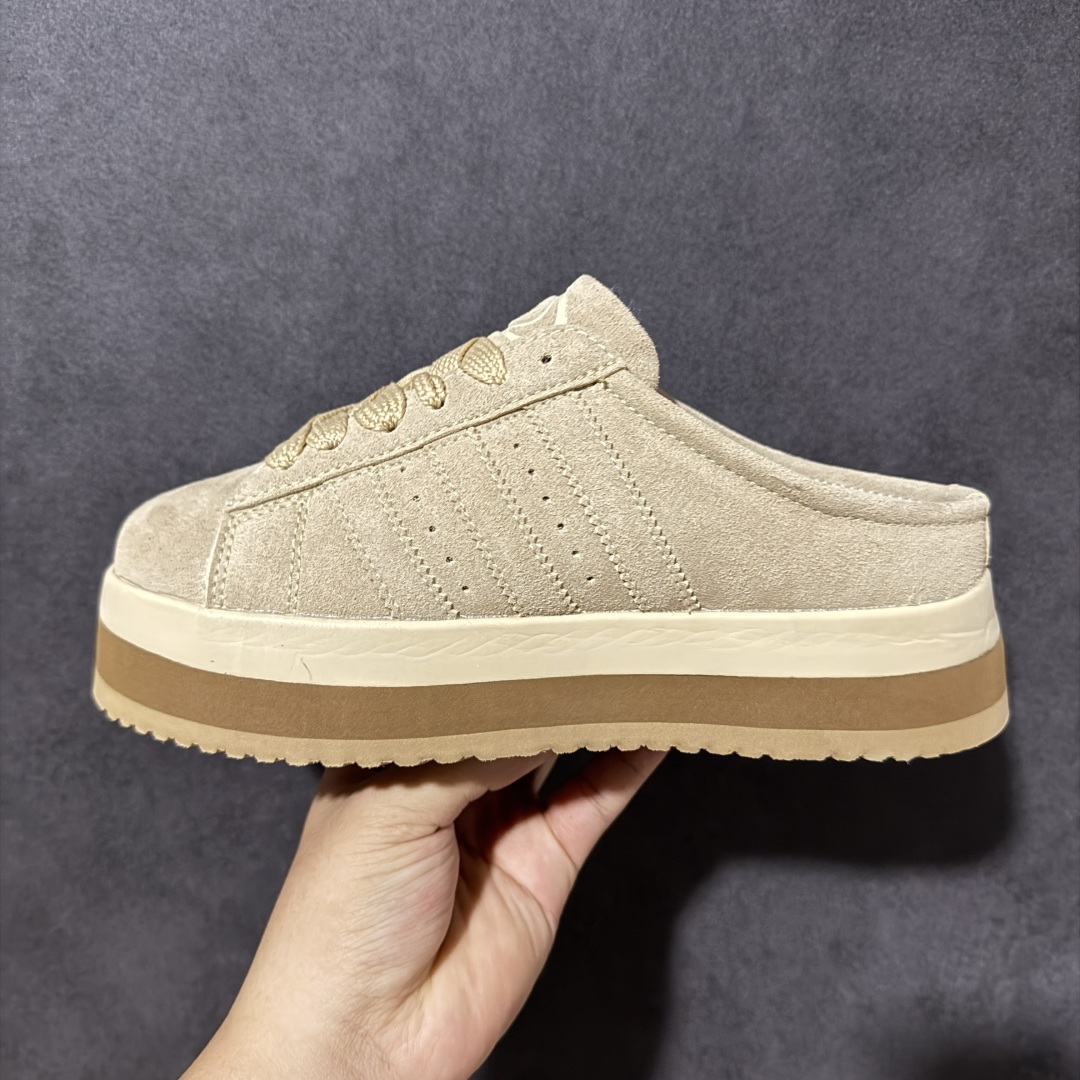 Adidas CAMPUS 00s WTR LO W 阿迪系列面包风经典复古低帮百搭休闲半拖 货号：JR3732 尺码：