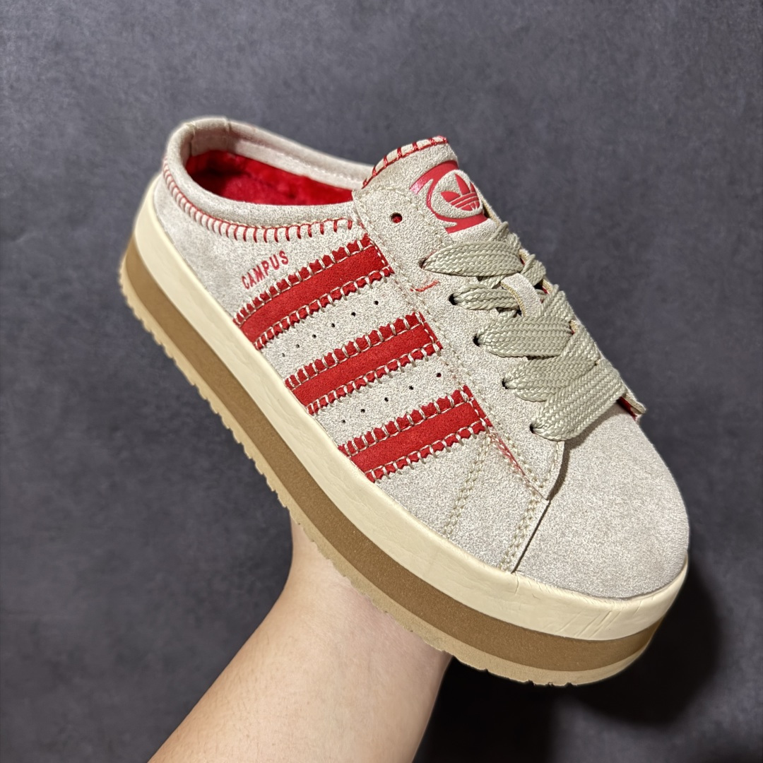 Adidas CAMPUS 00s WTR LO W 阿迪系列面包风经典复古低帮百搭休闲半拖 货号：IH1812 尺码：