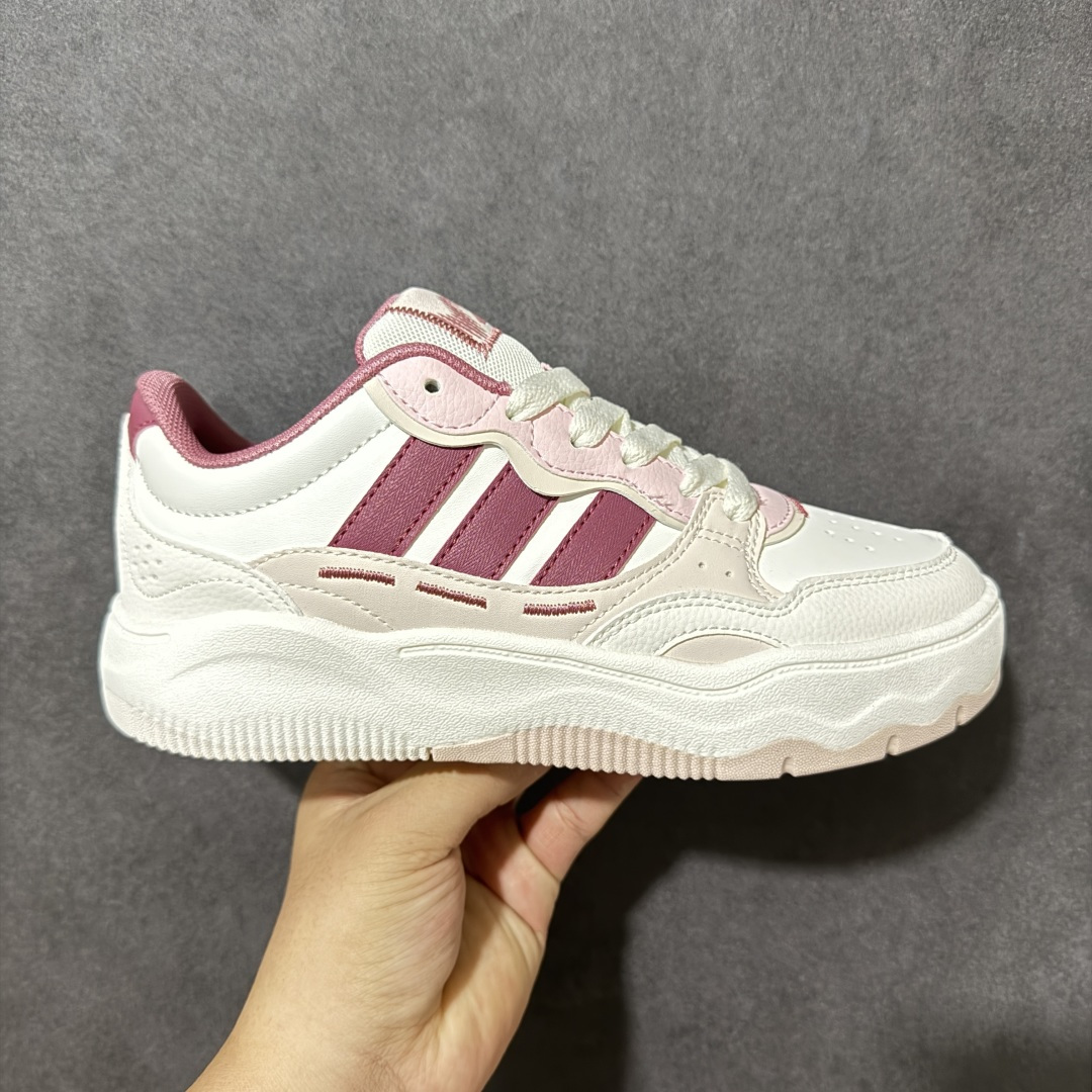 阿迪达斯 adidas LITE SHUFFLE 复合材质 舒适贴合系带 板鞋 货号：KH9028 Size：36-45